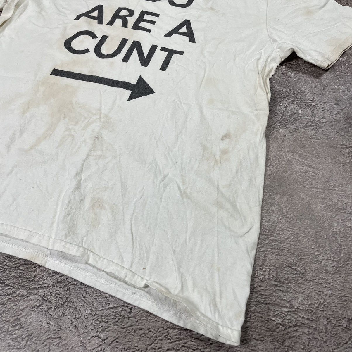 Vintage Vintage Y2K ADULT “ YOU ARE CUNT “ THRASHED FUNNY Tee Size US M / EU 48-50 / 2 - 3 Thumbnail