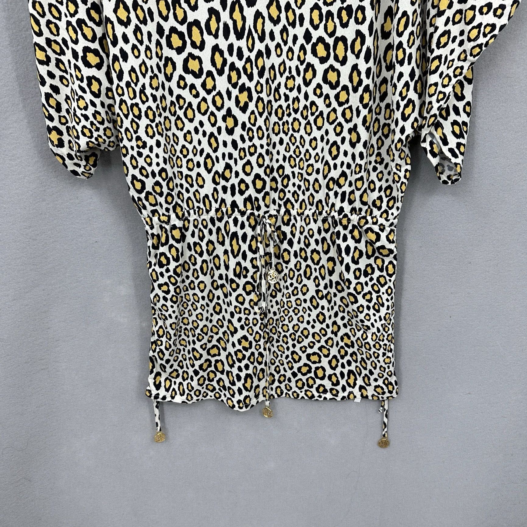 Vintage Luli Fama Cabana Dress Women XS Cheetah Leopard Print Dolman Boho Quiet Lux Mini Size XS / US 0-2 / IT 36-38 - 3 Thumbnail