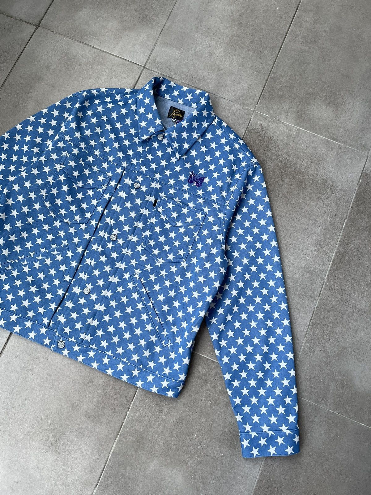 Needles !DS! SS23 Needles Butterfly Logo Penny Jean Star Jacket Size US L / EU 52-54 / 3 - 6 Thumbnail