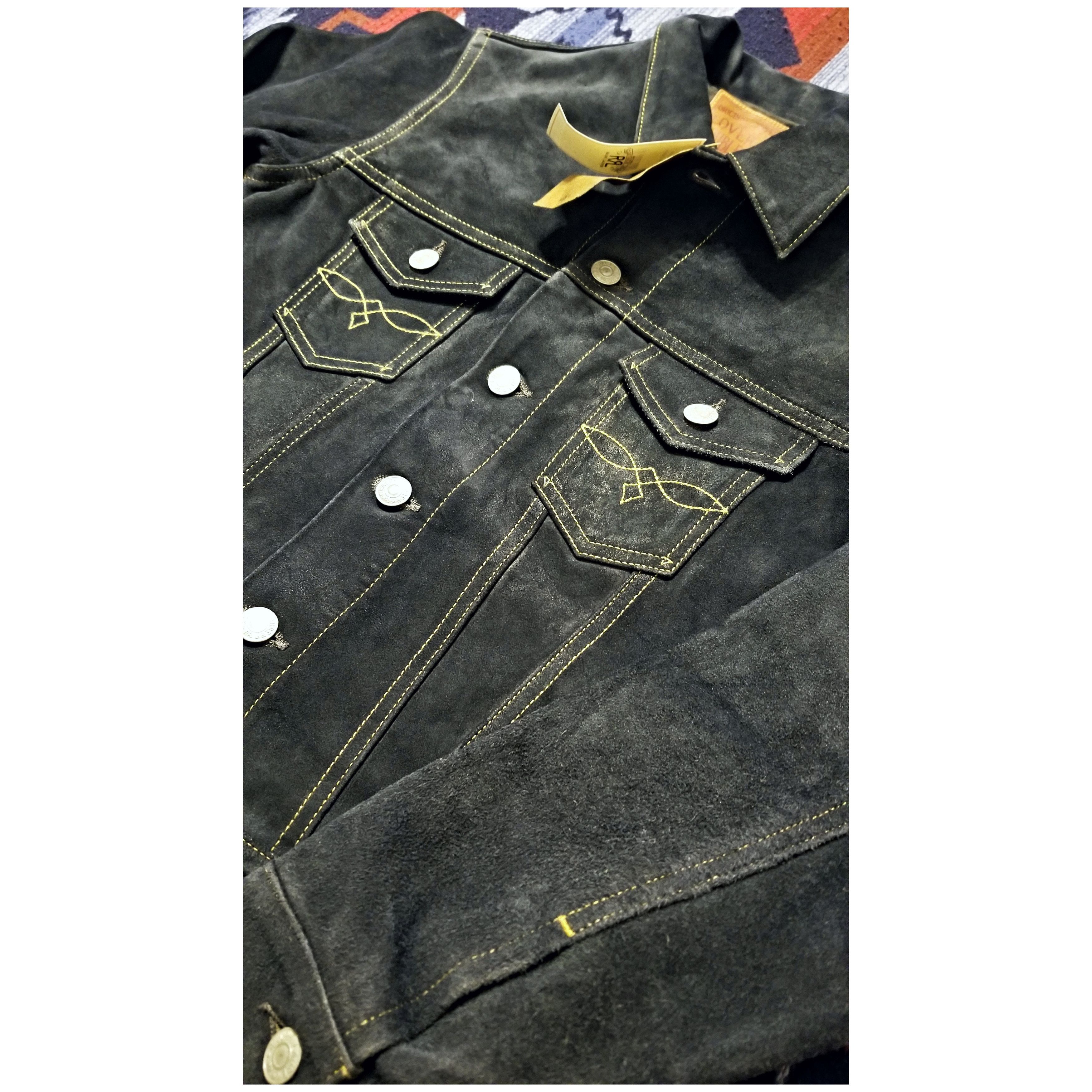 Ralph Lauren DOUBLE RL RALPH LAUREN RRL INDIGO LEATHER JACKET NWT SIZE 2 Size M / US 6-8 / IT 42-44 - 4 Thumbnail
