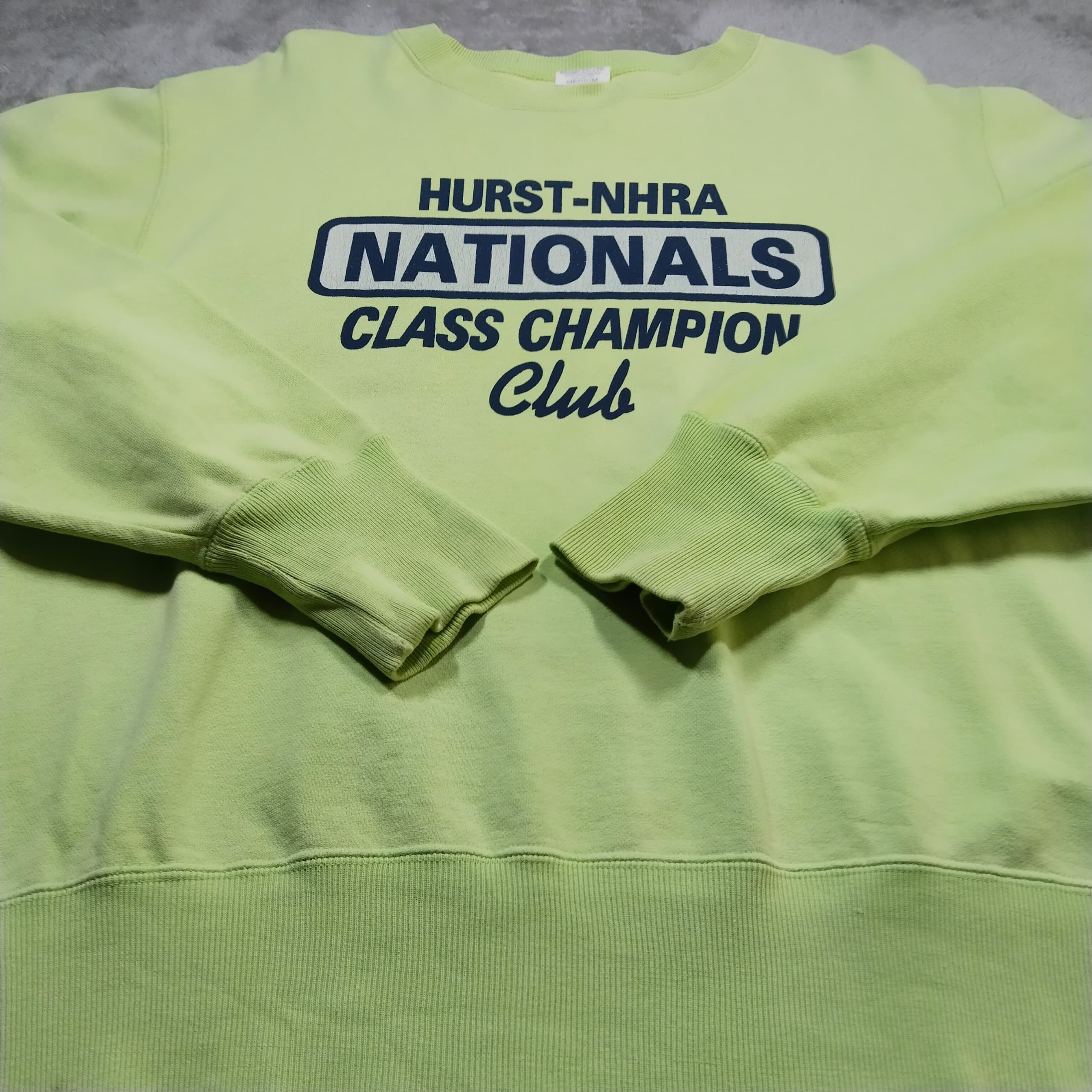 Japanese Brand HURST-NHRA GREEN CREWNECK SWEATSHIRT Size US M / EU 48-50 / 2 - 5 Thumbnail