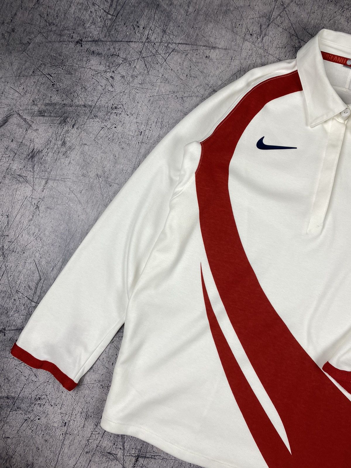 Nike × Vintage Vintage Nike Y2k Swoosh England Rugby Polo Shirt Size US S / EU 44-46 / 1 - 3 Thumbnail