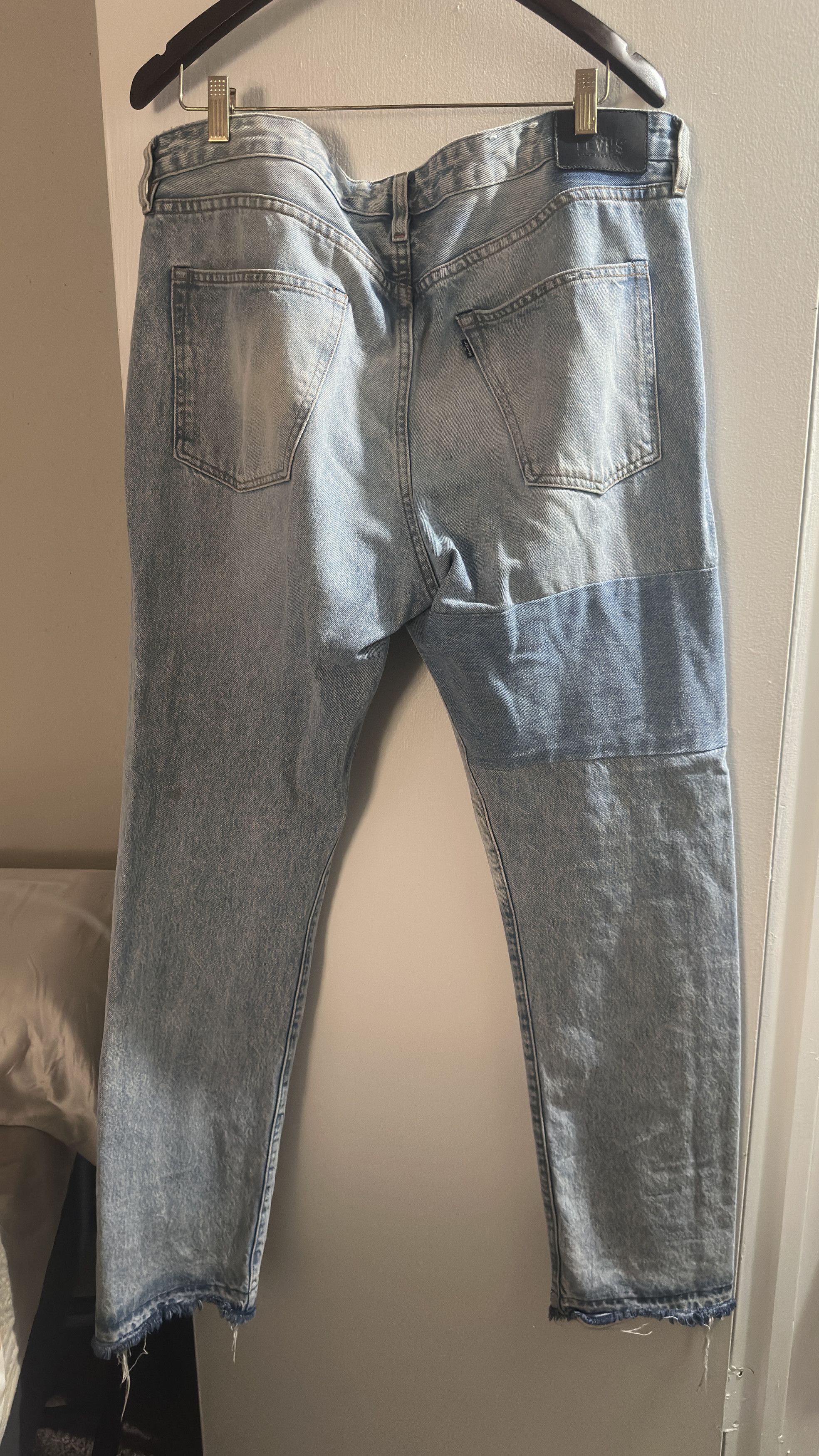 Levi's Vintage Clothing Patchwork Studio Taper Denim Size US 38 / EU 54 - 6 Thumbnail