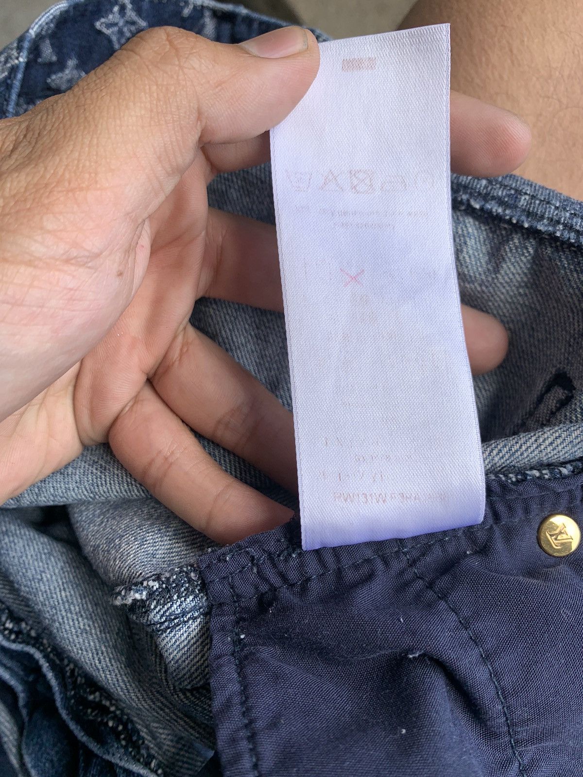 Louis Vuitton Monogram Waist Denim Pants Size 32" / US 10 / IT 46 - 12 Thumbnail