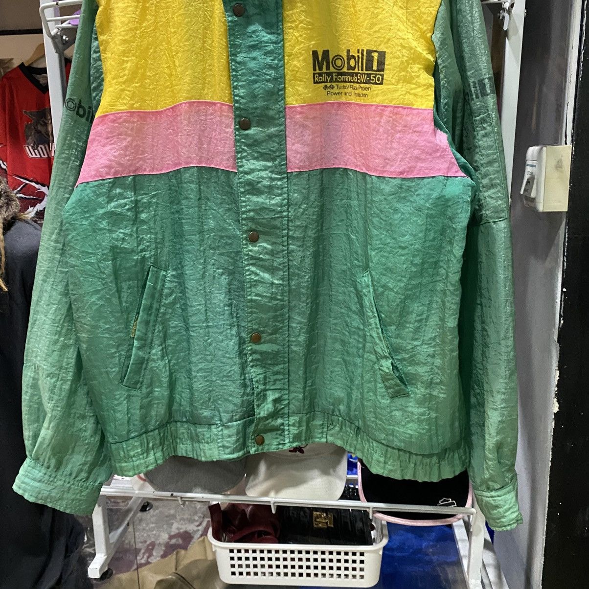 Vintage TEAM MOBIL F1 Formula 1 Racing Team Car Colour block Jackets Size US M / EU 48-50 / 2 - 5 Thumbnail