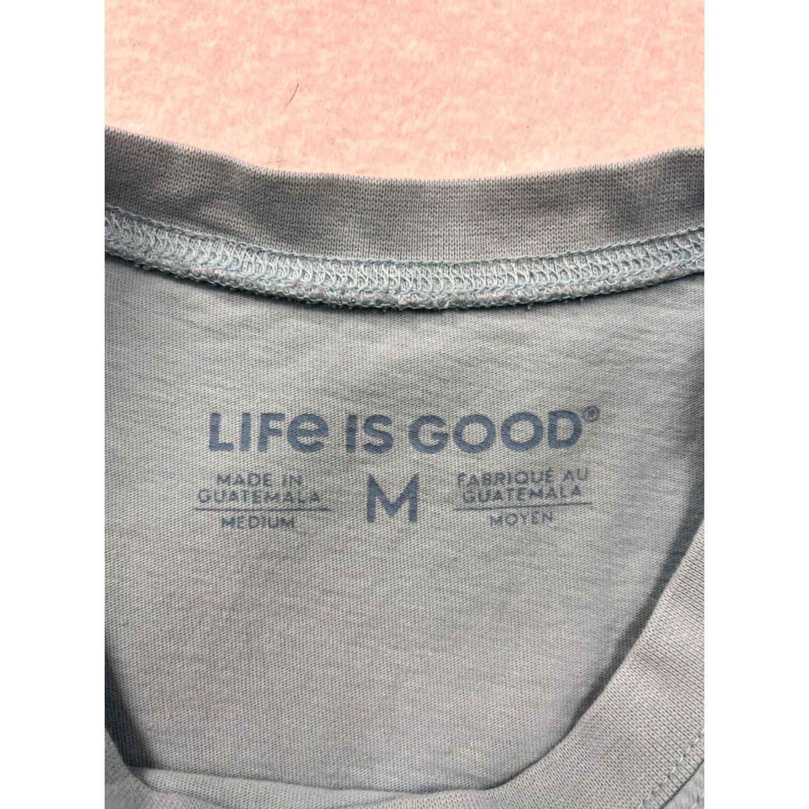 Life is Good Life Is Good T-Shirt Mens M Zero Tasking Graphic Blue Crew Neck Short Sleeve Shirt Size US M / EU 48-50 / 2 - 3 Thumbnail