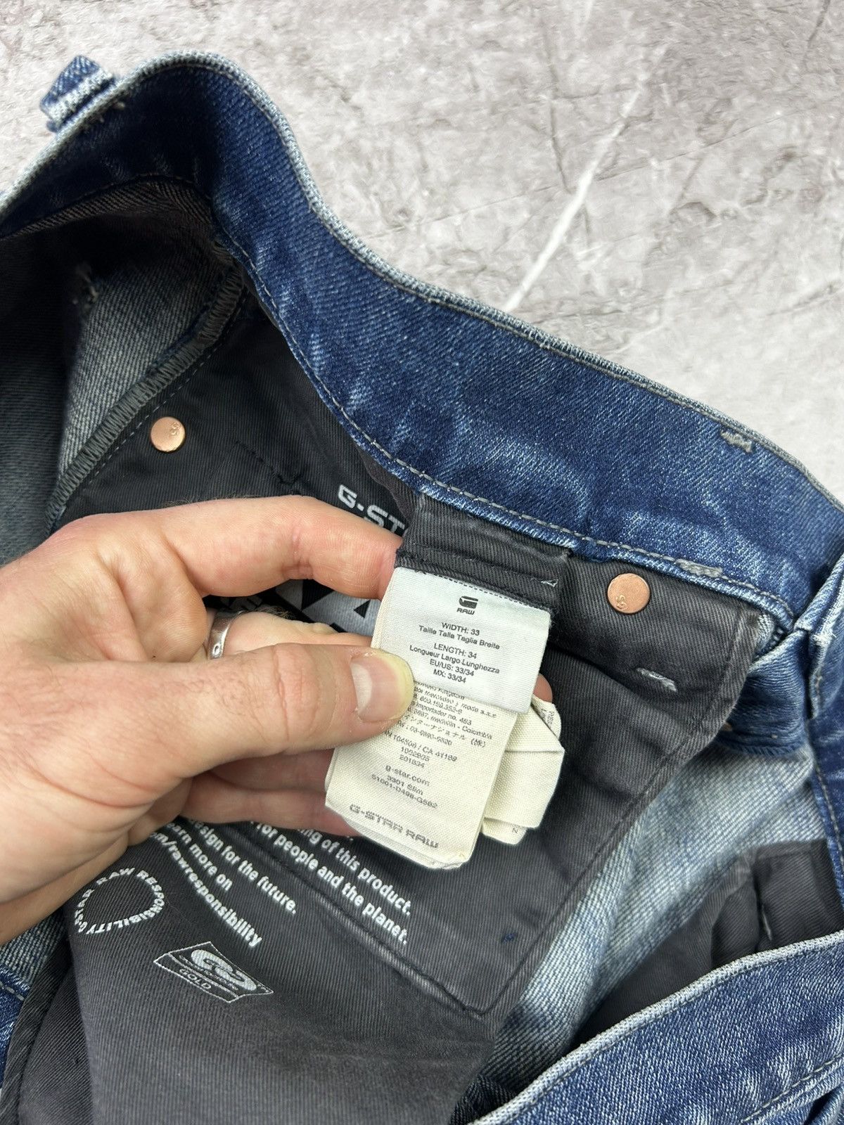 G-Star Vintage G-Star RAW Denim Jeans Size US 33 - 12 Thumbnail
