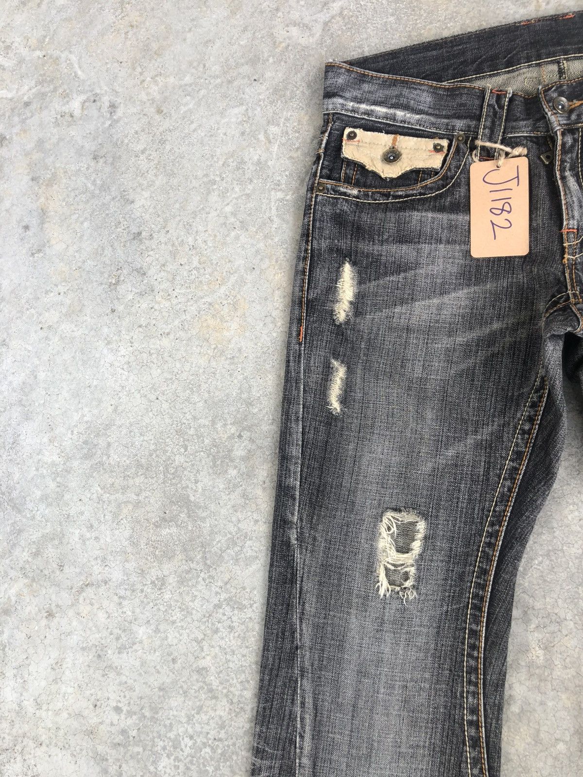 semanticdesign Semantic Design Flared Jeans Distressed Jeans Size US 32 / EU 48 - 3 Thumbnail