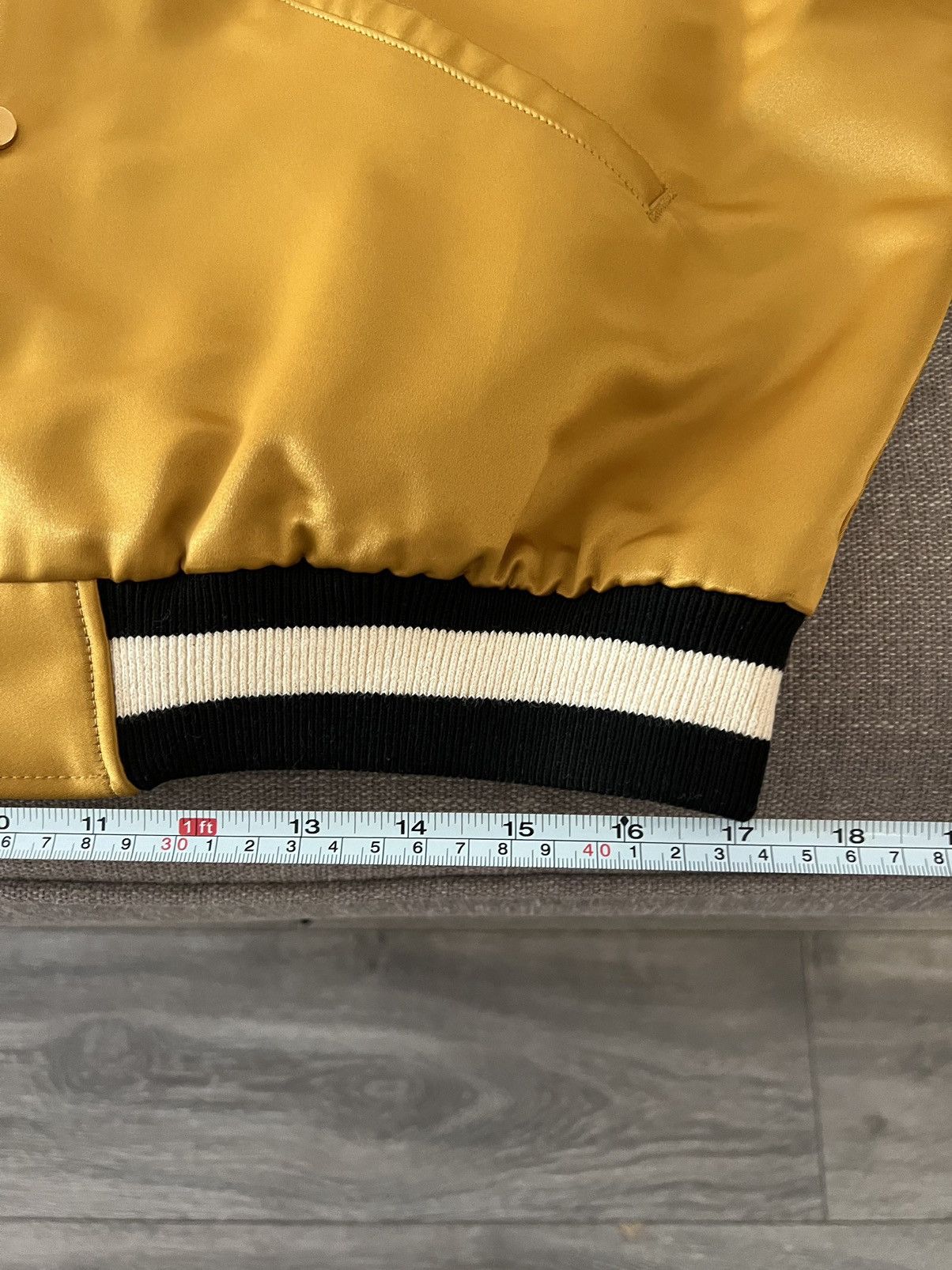 Fear of God Fear of God Gold Satin Baseball Jacket Fifth Collection Size US M / EU 48-50 / 2 - 11 Thumbnail