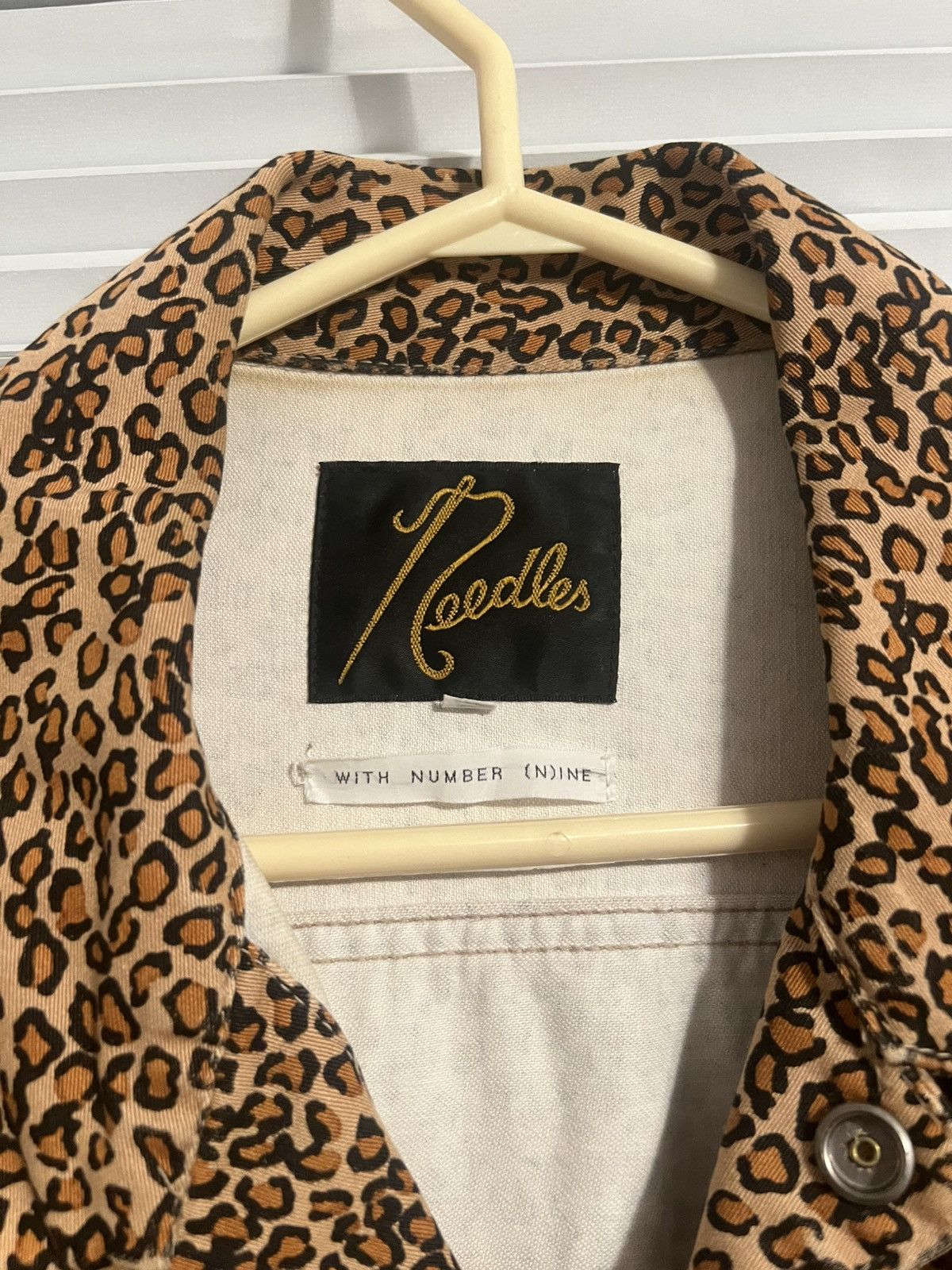 Number (N)ine Number (N)ine x Needles Cheetah Print Denim Jacket Size US M / EU 48-50 / 2 - 2 Thumbnail