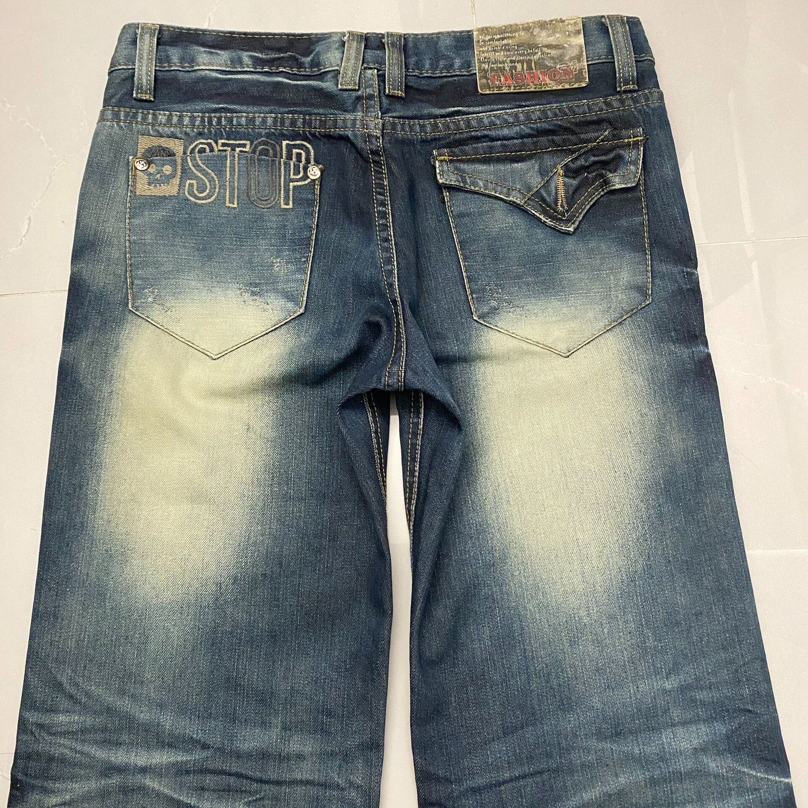 Hysteric Glamour × Japanese Brand × Vintage Vintage Japanese Brand Faded Low-rise Bootcut Denim Jeans Size US 30 / EU 46 - 6 Thumbnail