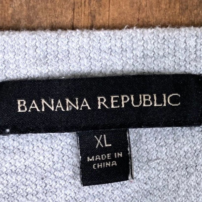 Banana Republic Banana Republic Mens Shirt Gray Thermal Waffle Long Sleeve Crew Neck XL Size US XL / EU 56 / 4 - 6 Thumbnail