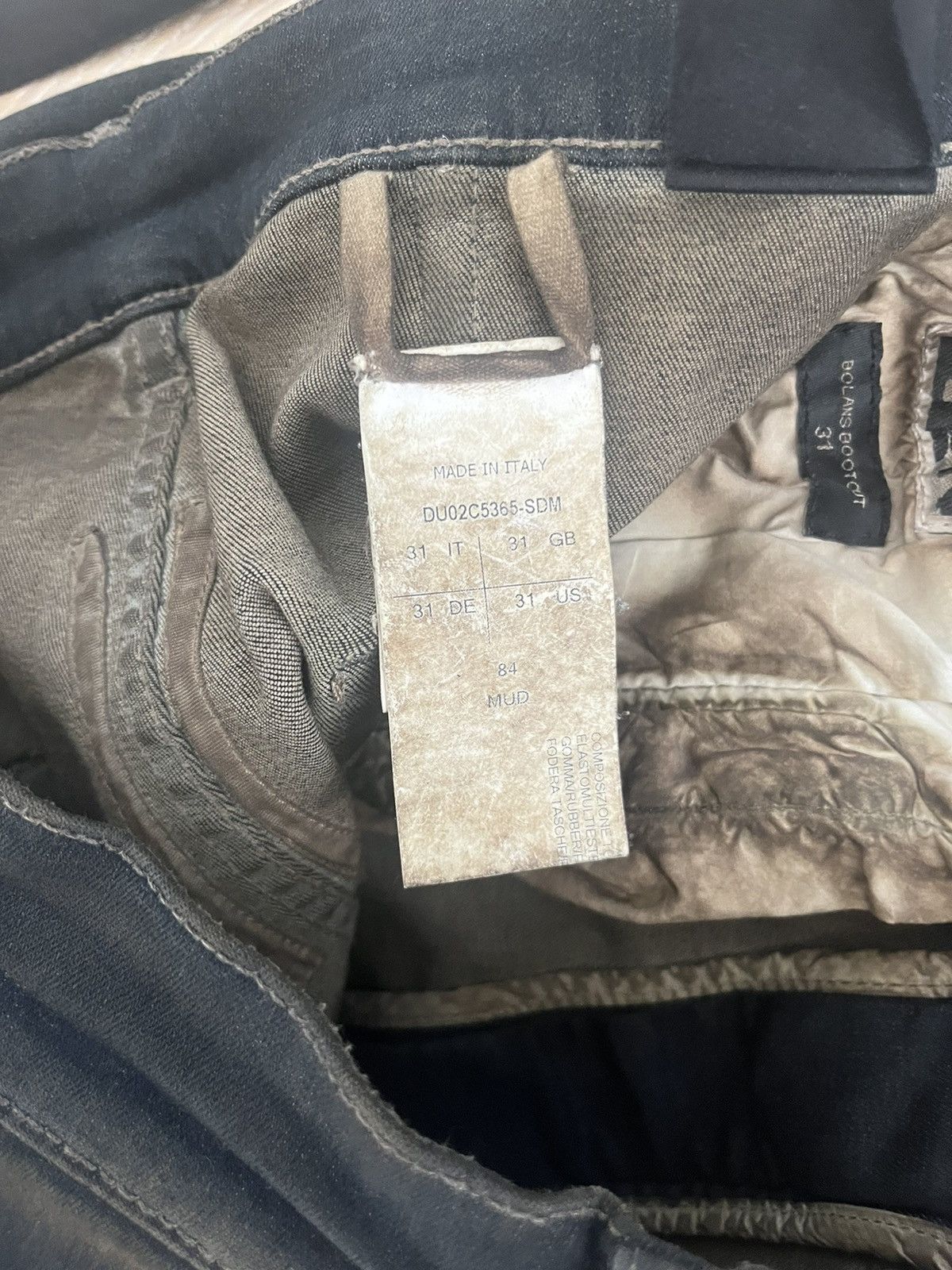 Rick Owens Rick Owens Luxor Mud Wash Bolan Bootcut Denim Size US 31 - 5 Thumbnail