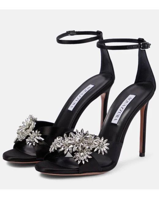 Aquazzura o1srvl11e1024 Heel in Black Size US 10 / IT 40 - 2 Thumbnail