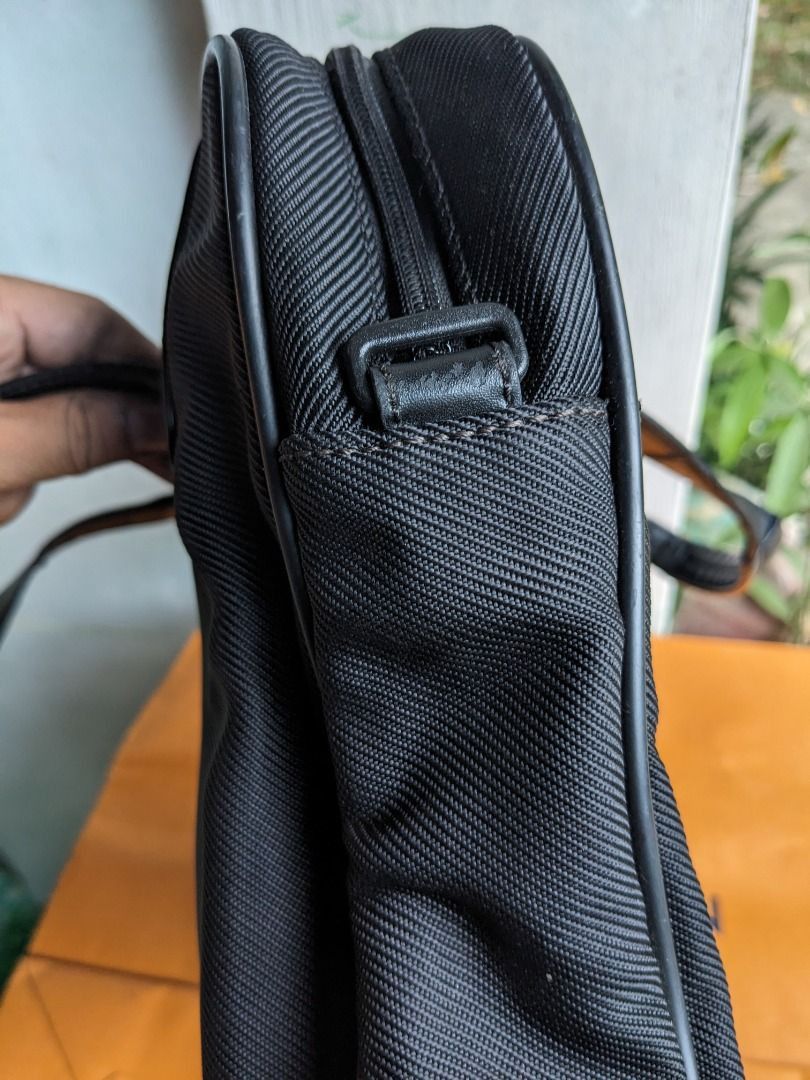 Montblanc Montblanc Black Briefcase Laptop Bag Leather Trim with Strap Size ONE SIZE - 10 Thumbnail