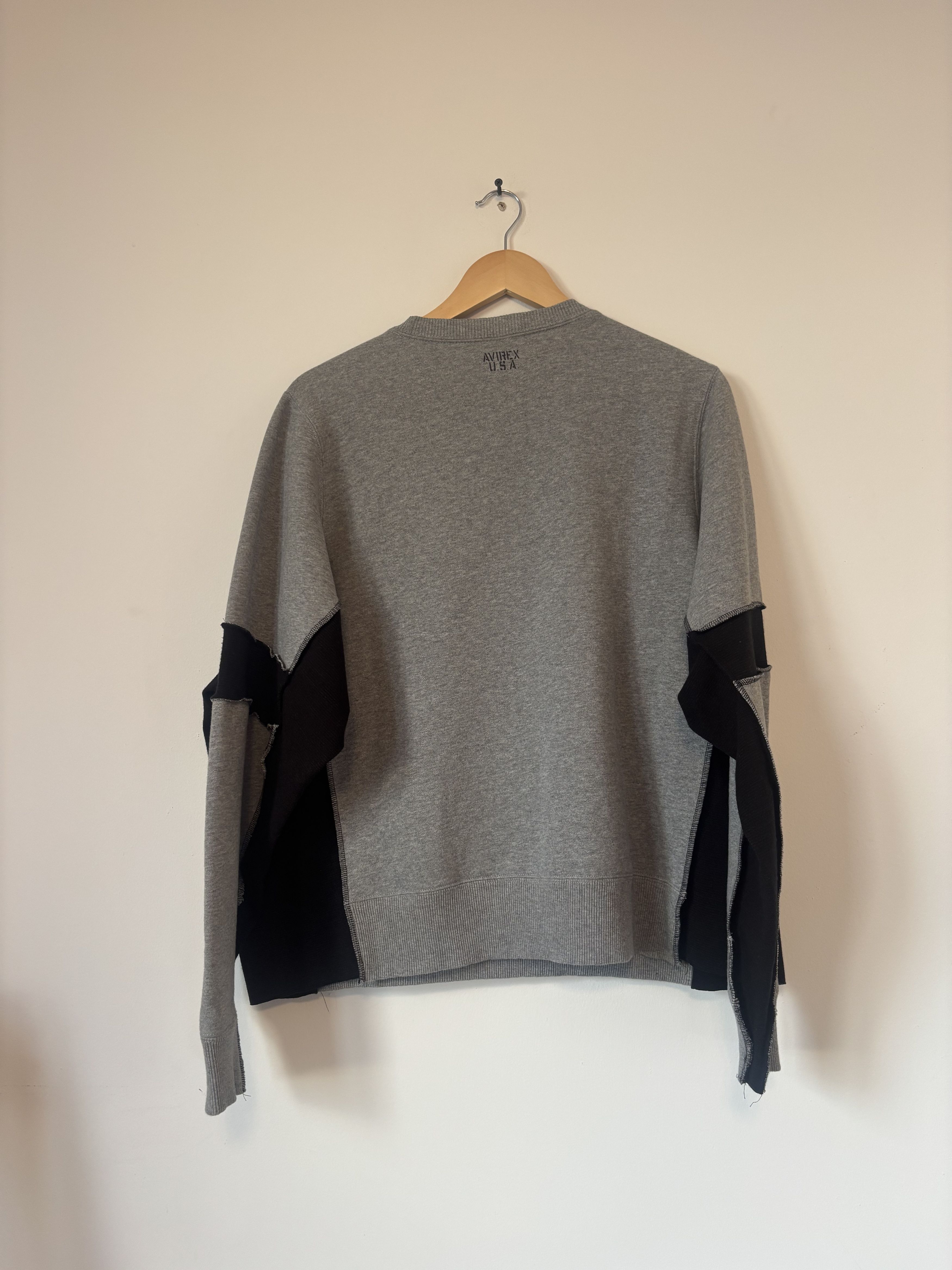 Avirex Grey Avirex Sweater with Hunting Vest Pouch S Size US S / EU 44-46 / 1 - 2 Thumbnail