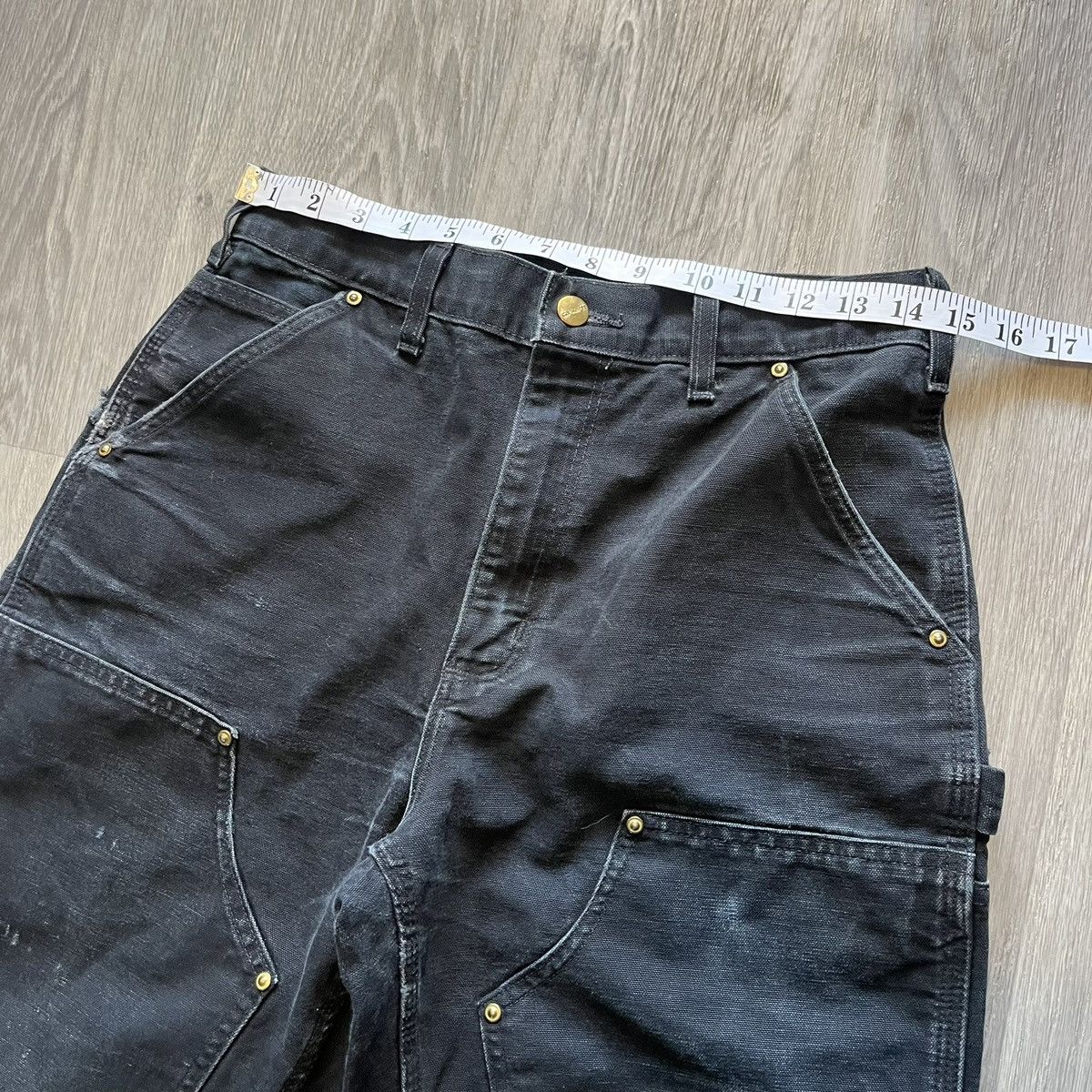 Carhartt Vintage Thrashed Faded Carhartt Double Knee Pants 30/28 Size US 30 / EU 46 - 9 Thumbnail