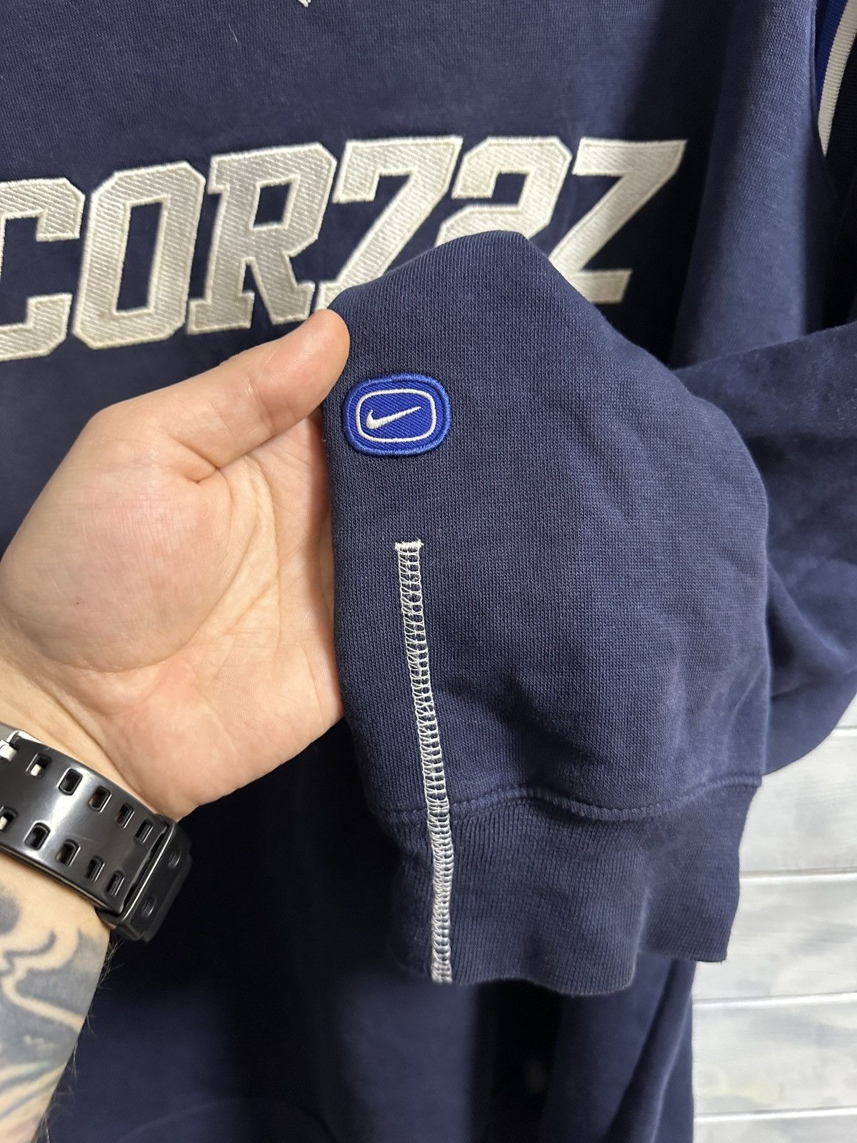 Nike Rare Vintage Sweatshirt Nike COR727 Small Swoosh Drill Y2K Size US XL / EU 56 / 4 - 5 Thumbnail