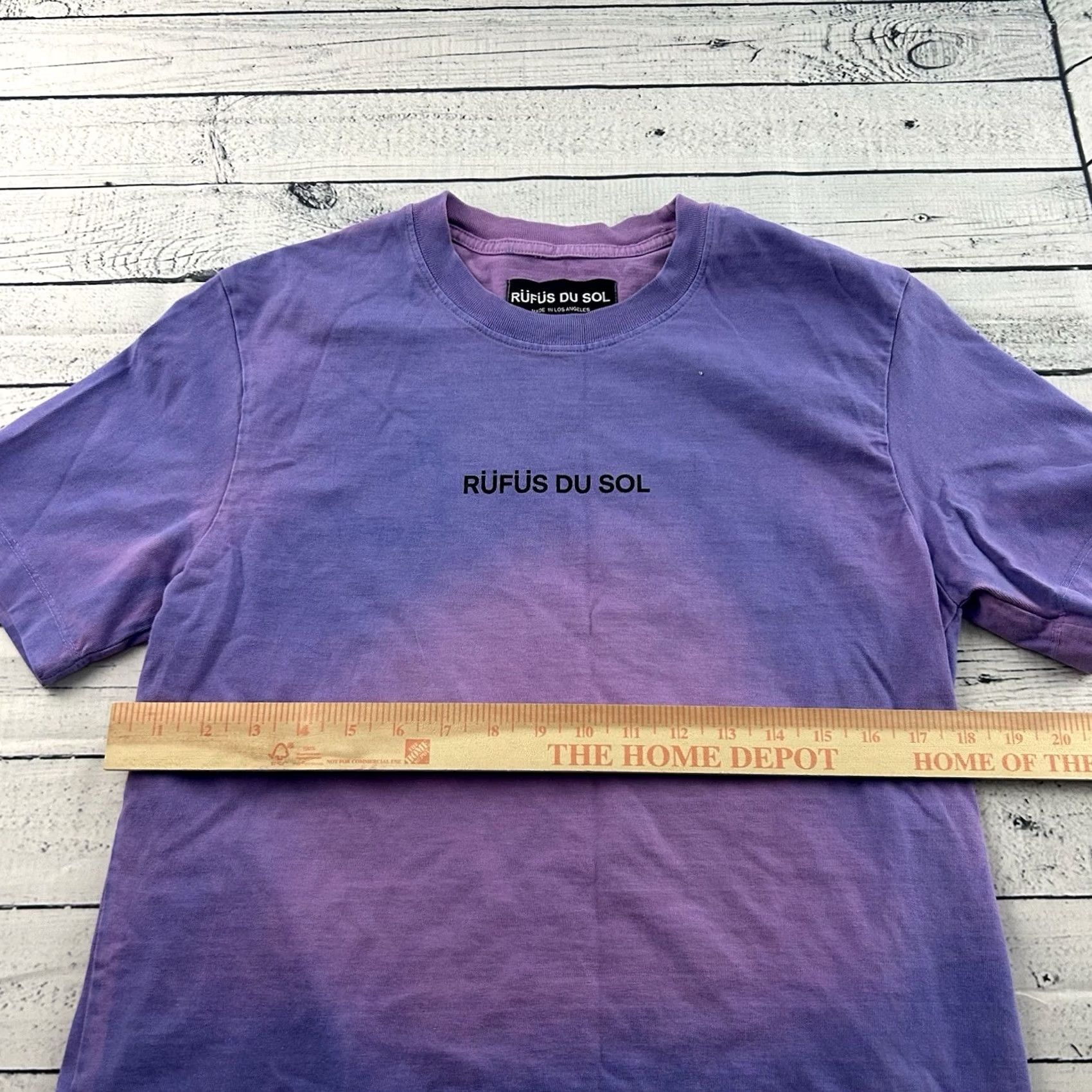 Vintage Rufus Du Sol Surrender Tour 2021 Dyed Short Sleeve T Shirt Men's Small Purple Size US S / EU 44-46 / 1 - 3 Thumbnail