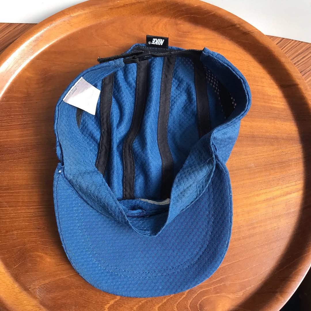 Nike × Vintage Vintage 90s Nike Tailwind Hat Light Blue Tennis Running Size ONE SIZE - 12 Thumbnail