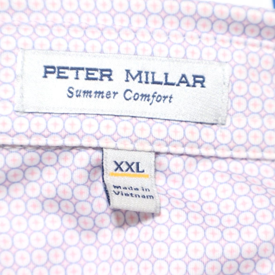 Peter Millar Peter Millar Orbit Performance Jersey Stretch Polo Shirt Pink Men's 2XL Size US XXL / EU 58 / 5 - 5 Thumbnail