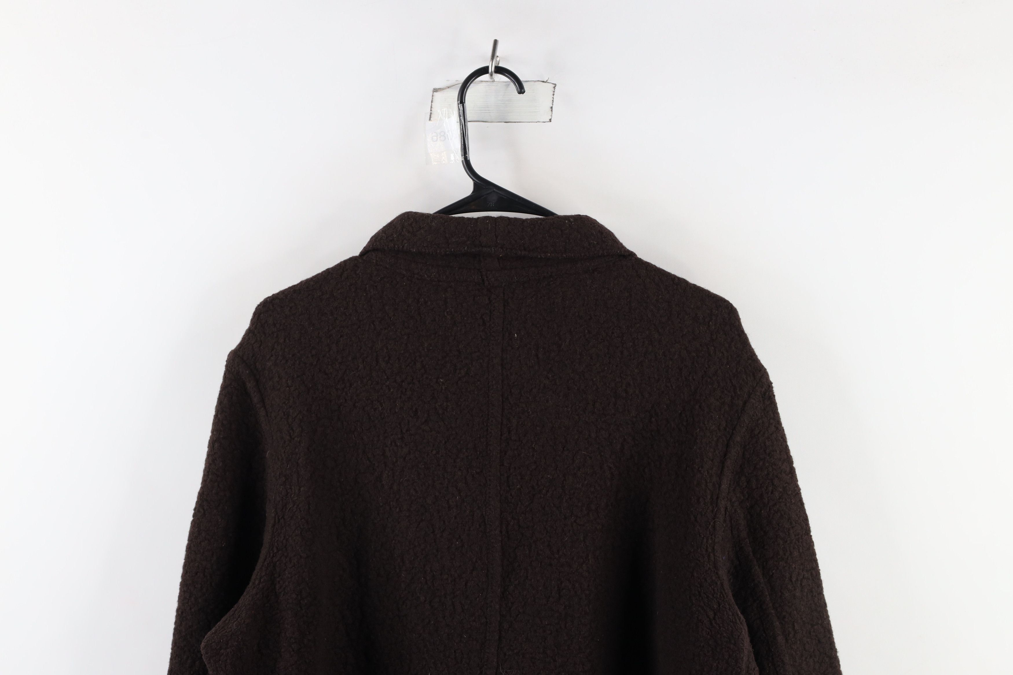 Eileen Fisher × Vintage Eileen Fisher Virgin Wool Blend Sweater Jacket Brown Size L / US 10 / IT 46 - 11 Thumbnail
