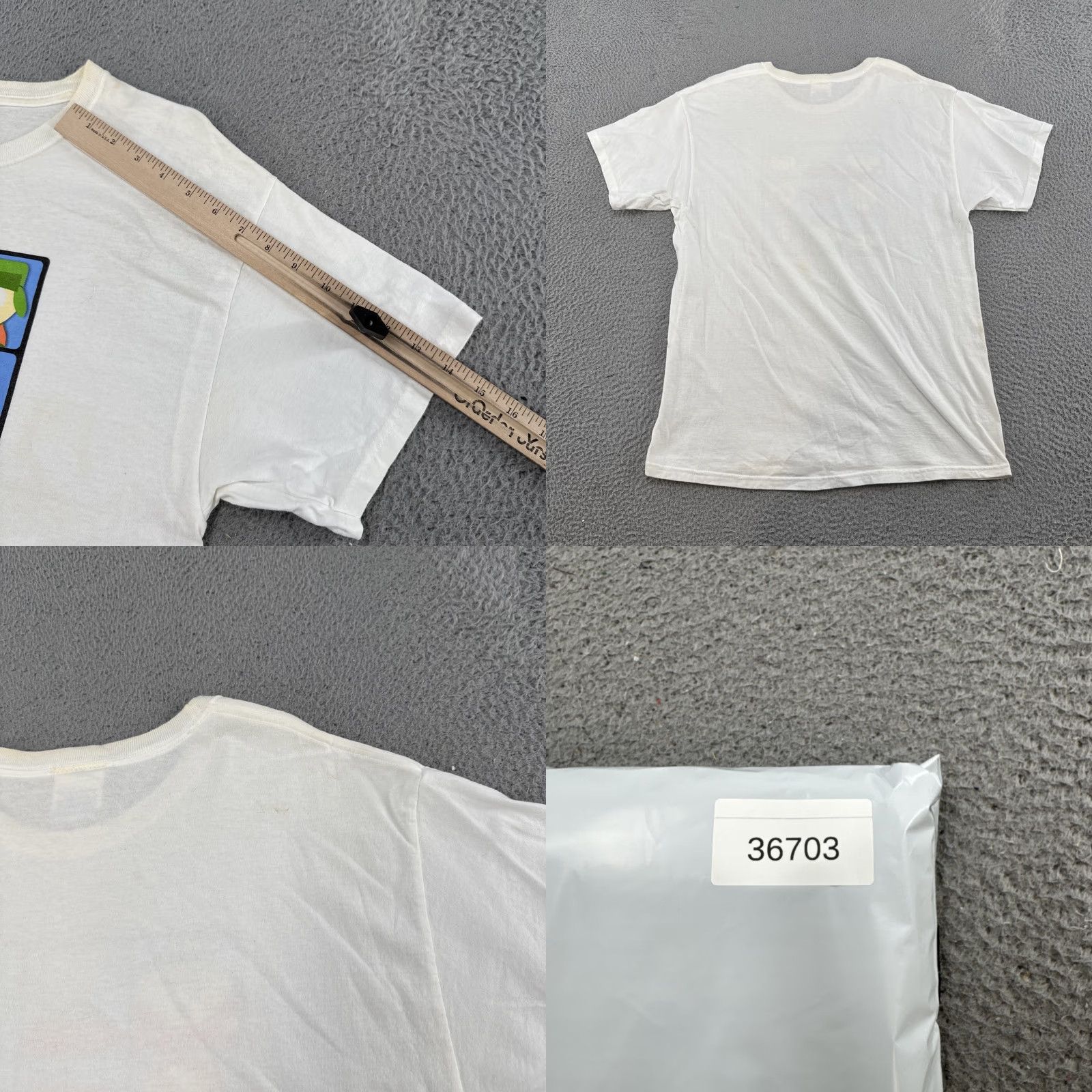 Vintage VINTAGE Comedy Central South Park T-Shirt Men L White 100% Cotton Crew Neck Graphic Tee Kenny Cartman Chef 2000-2009 Size US L / EU 52-54 / 3 - 9 Thumbnail