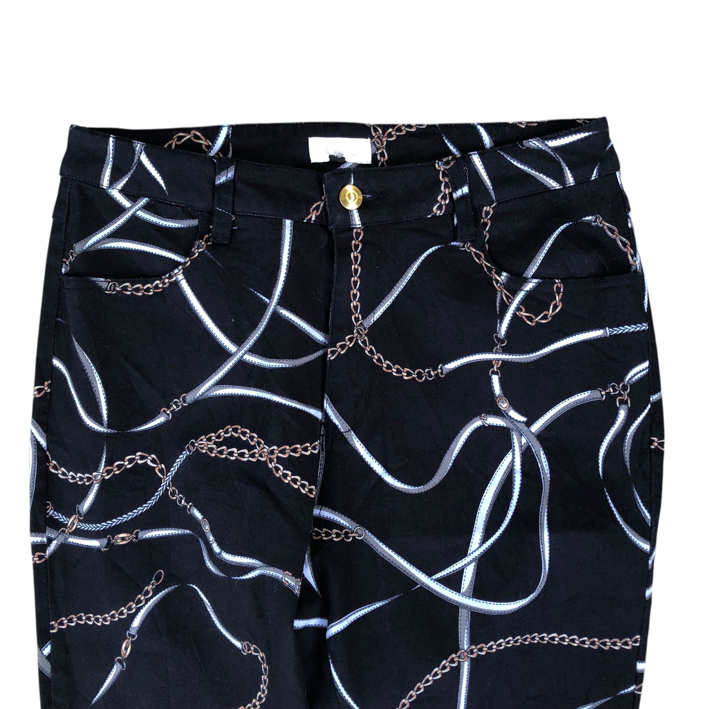 Japanese Brand Y2k Otto All Over Chain Print Size US 29 - 3 Thumbnail