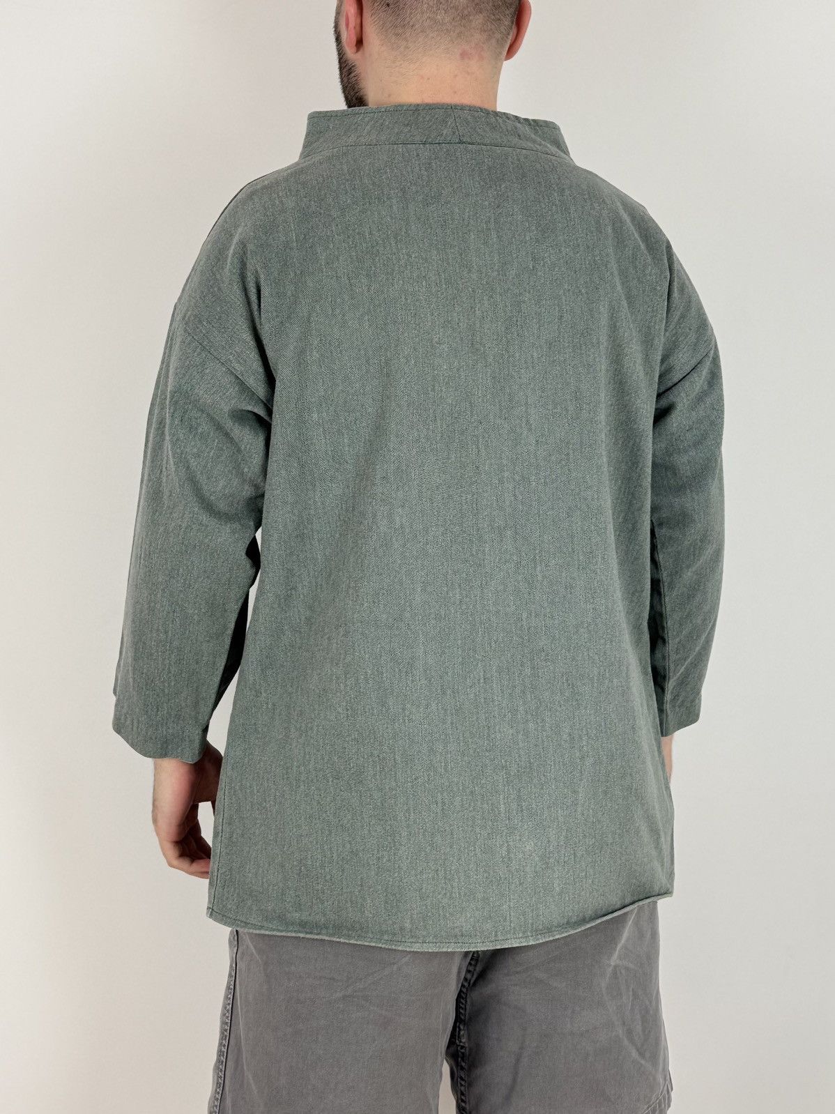 Vintage 70s 80s Vintage Kinsale Smocks Salt And Pepper Anorak Smock Size US S / EU 44-46 / 1 - 2 Thumbnail