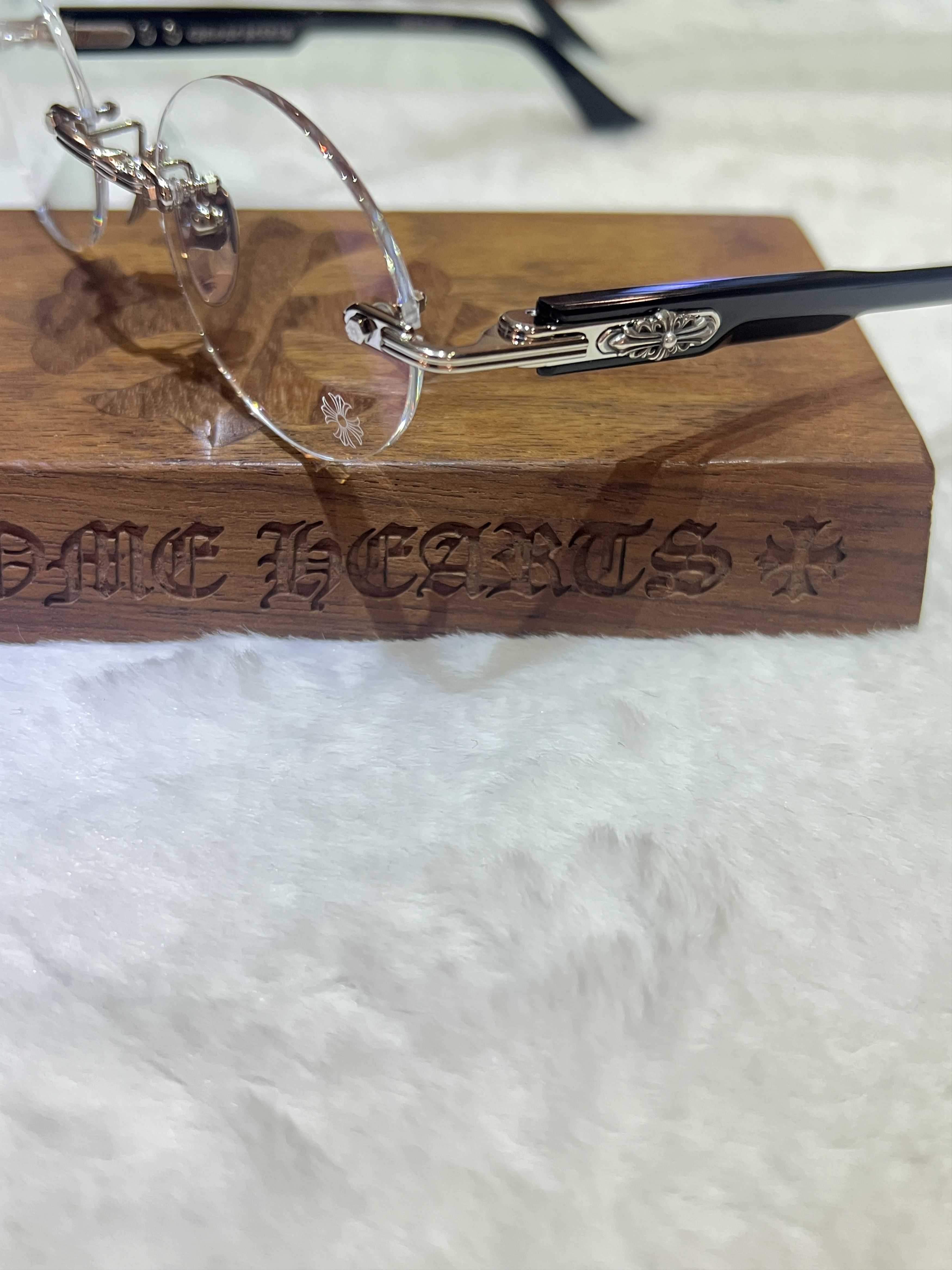 Chrome Hearts CHROME HEARTS DEEP III BLACK/SILVER GLASSES Size ONE SIZE - 10 Thumbnail