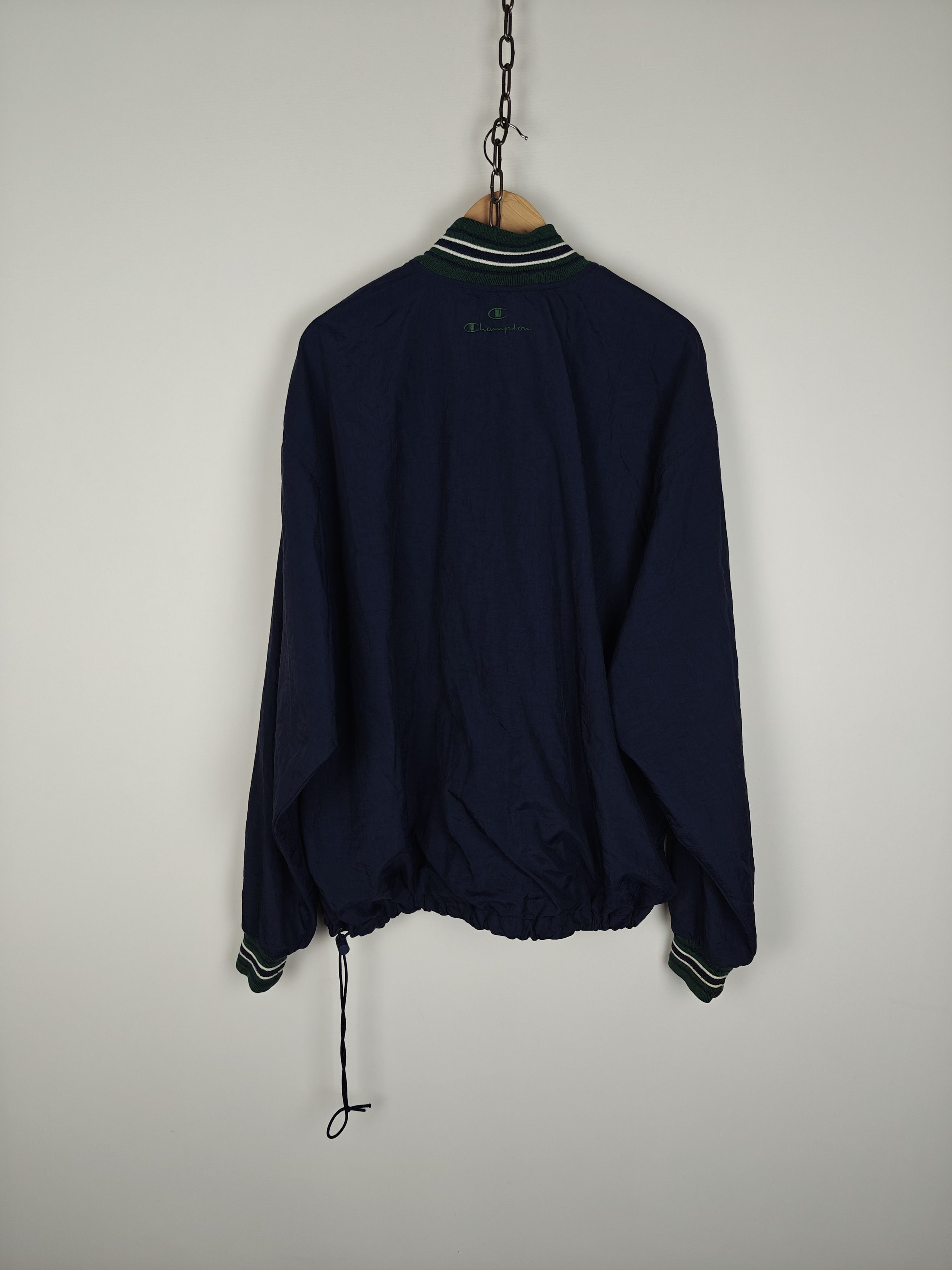 Champion Champion Jacket VTG 1/4 Zip Nylon Blue size XL Size US XL / EU 56 / 4 - 9 Thumbnail