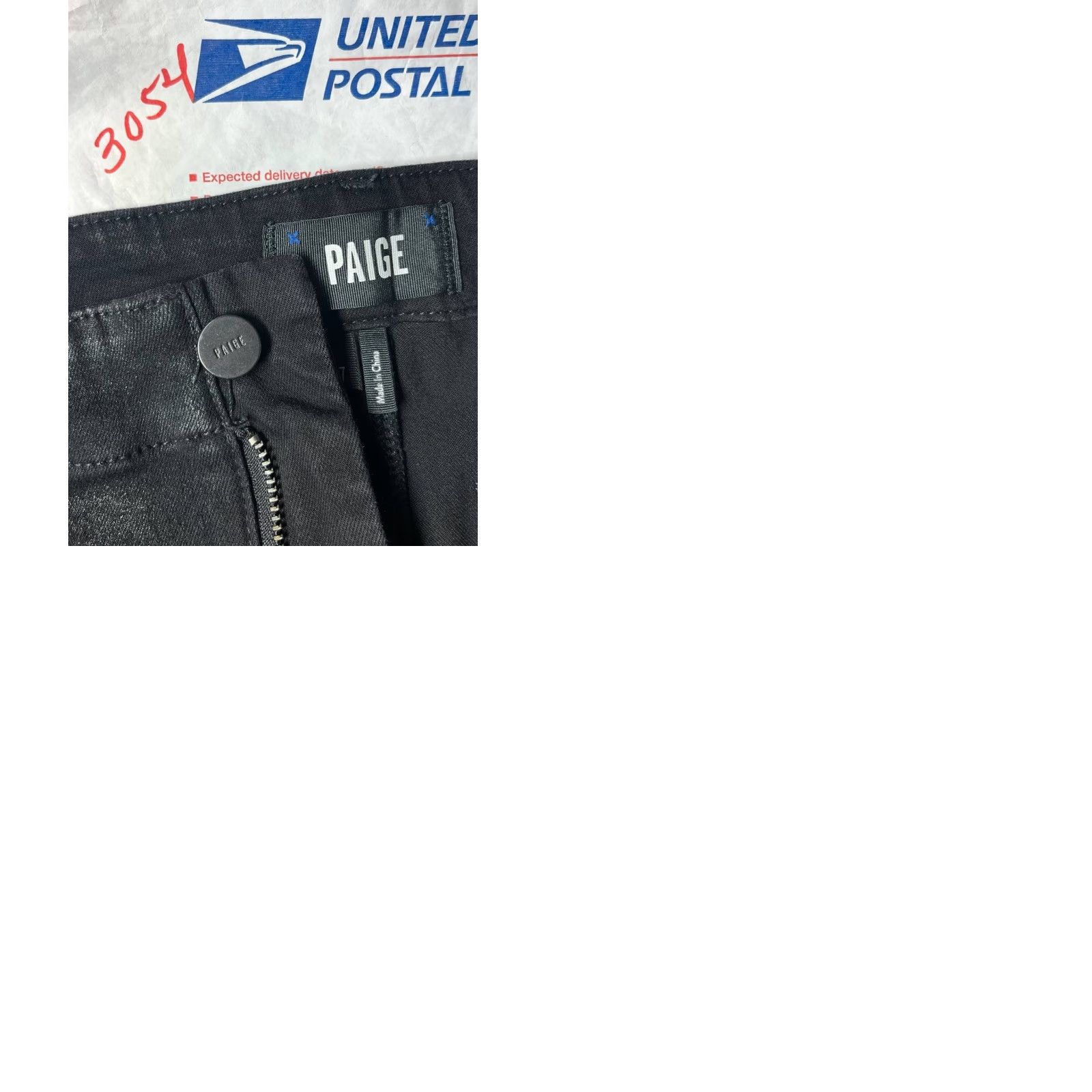 Paige Paige Jeans Jogger Pants Womens 27 Black Fog Luxe Coating Denim Size 27" / US 4 / IT 40 - 9 Thumbnail