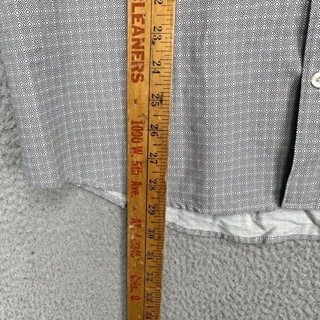 Perry Ellis Perry Ellis Button-Up Shirt Mens Medium Black White Slim Long Sleeve Casual NEW Size US M / EU 48-50 / 2 - 7 Thumbnail