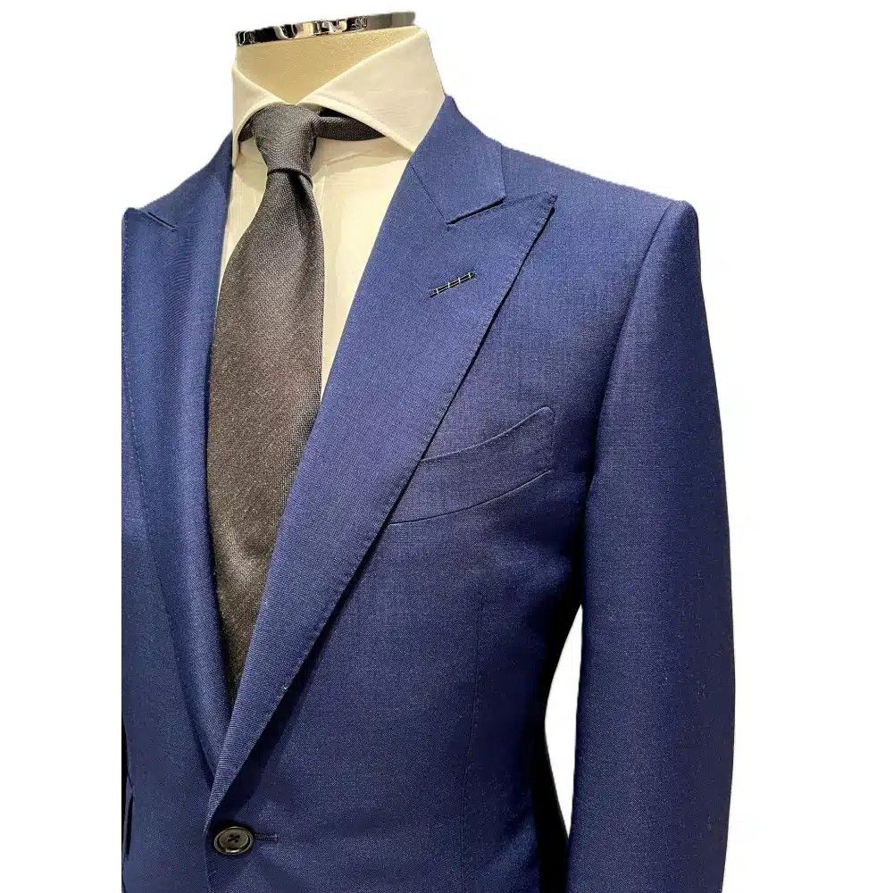 Tom Ford o1loc1c0725 2LEP01 Mohair Wool O’Connor Suit in Blue Size US XXL / EU 58 / 5 - 2 Thumbnail