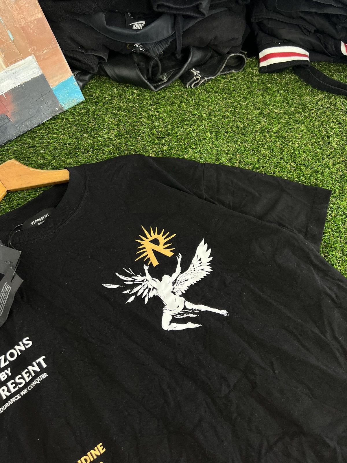 Represent Clo. Represent printed y2k streetwear Icarus t-shirt Size US L / EU 52-54 / 3 - 3 Thumbnail