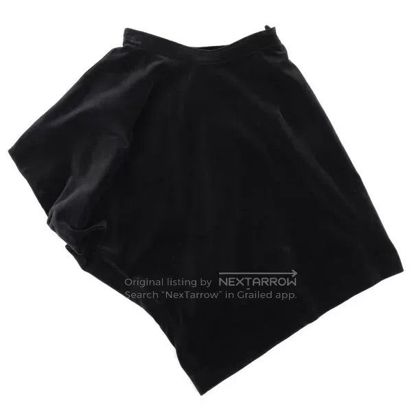 Comme des Garcons Comme Des Garcons size S Black Velvet Skirt with Retro Def Size 23" - 2 Thumbnail