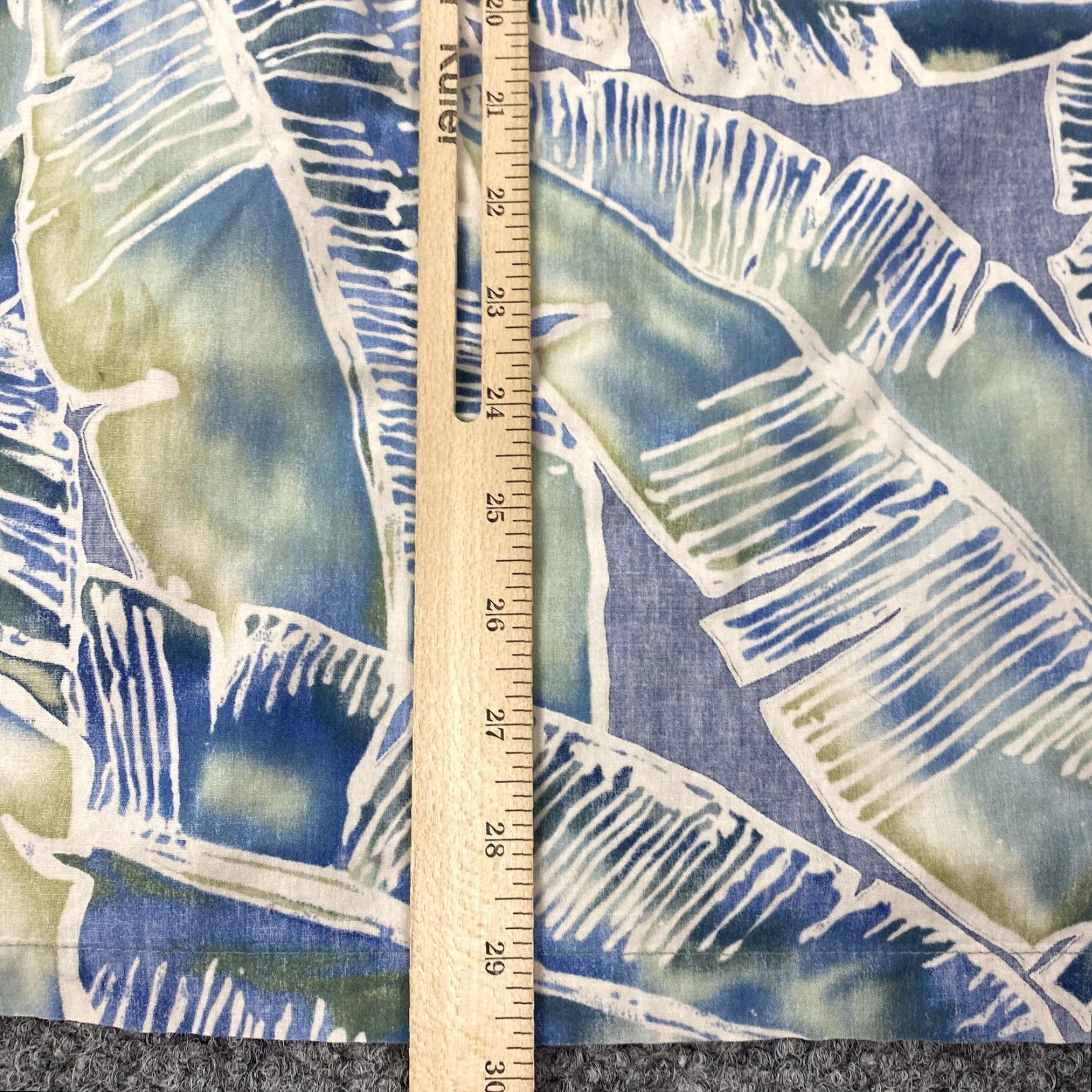 Tori Richard Tori Richard Shirt XL Blue Leaf Print Hawaiian Button-Up Short Sleeve Cotton Aloha Beach Mens Size US XL / EU 56 / 4 - 6 Thumbnail