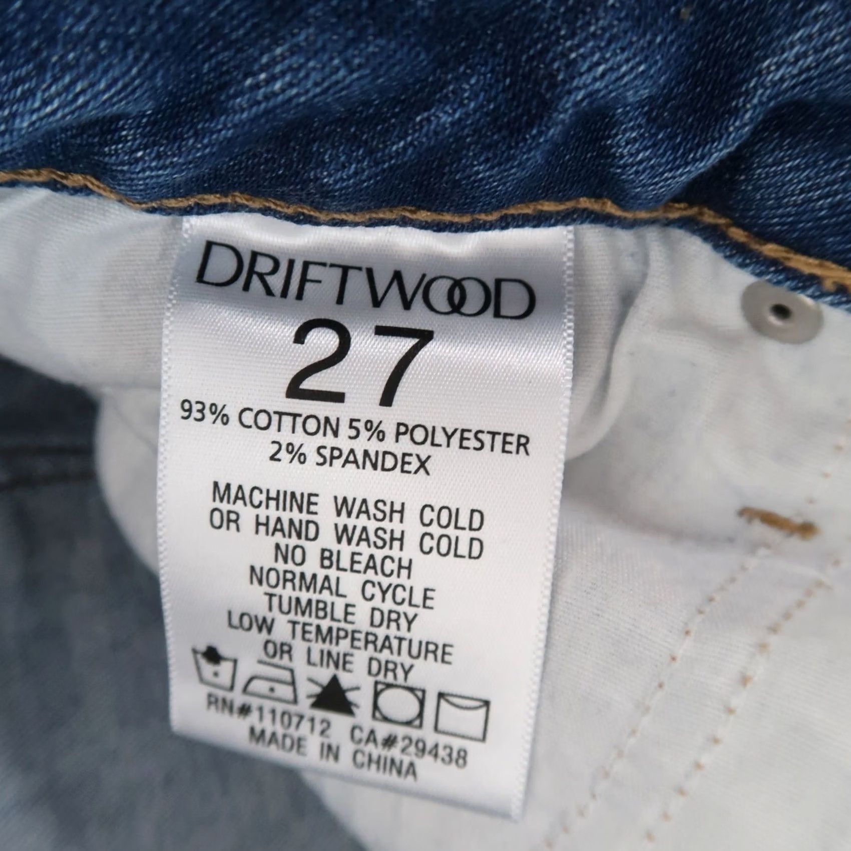 Vintage Driftwood Bermuda Shorts Blue Denim Capri Jean Cropped 27 Womens Size 27" / US 4 / IT 40 - 5 Thumbnail