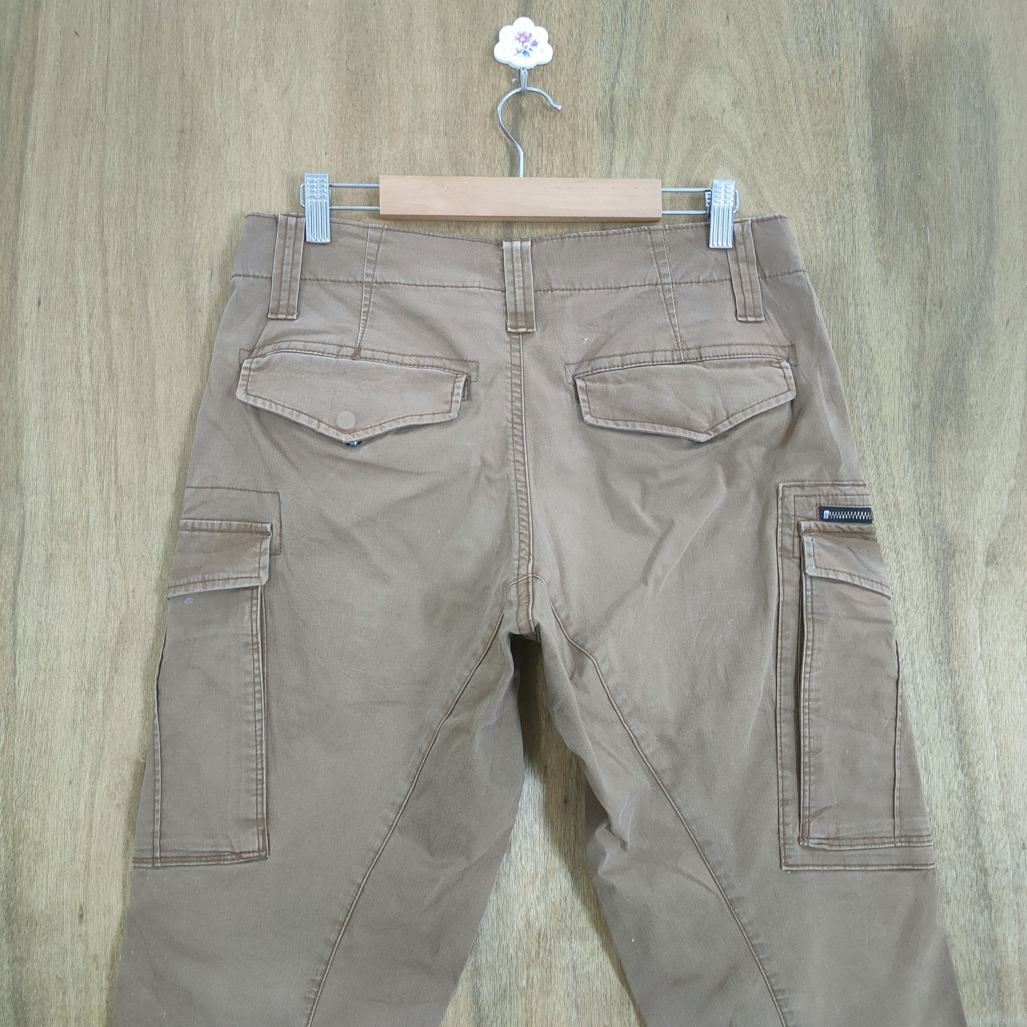 Japanese Brand VINTAGE GENBA BROWN FADED CARGO PANTS Size US 30 / EU 46 - 9 Thumbnail