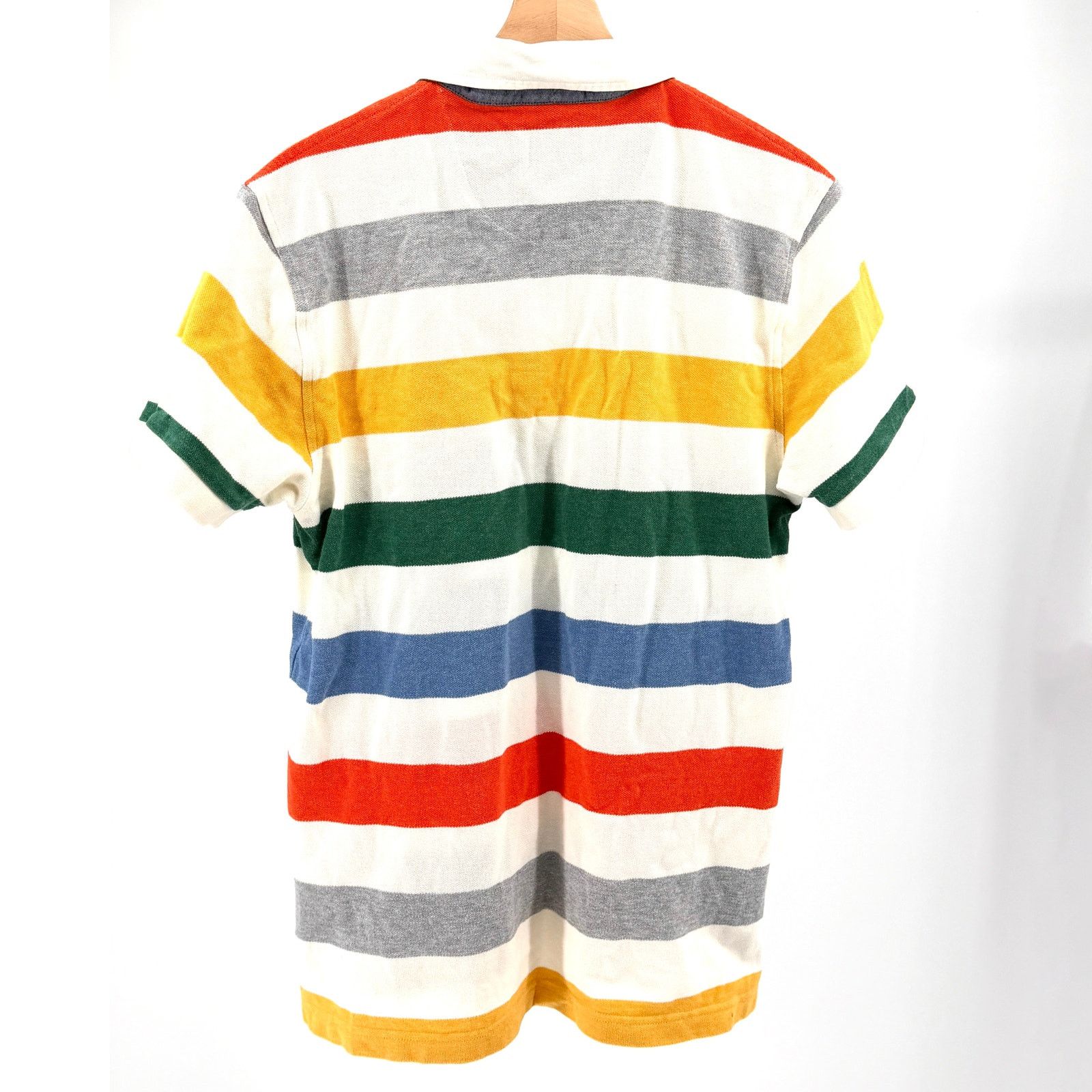 Brooks Brothers White Multicolored Striped 100% Cotton Polo Shirt Size US L / EU 52-54 / 3 - 5 Thumbnail