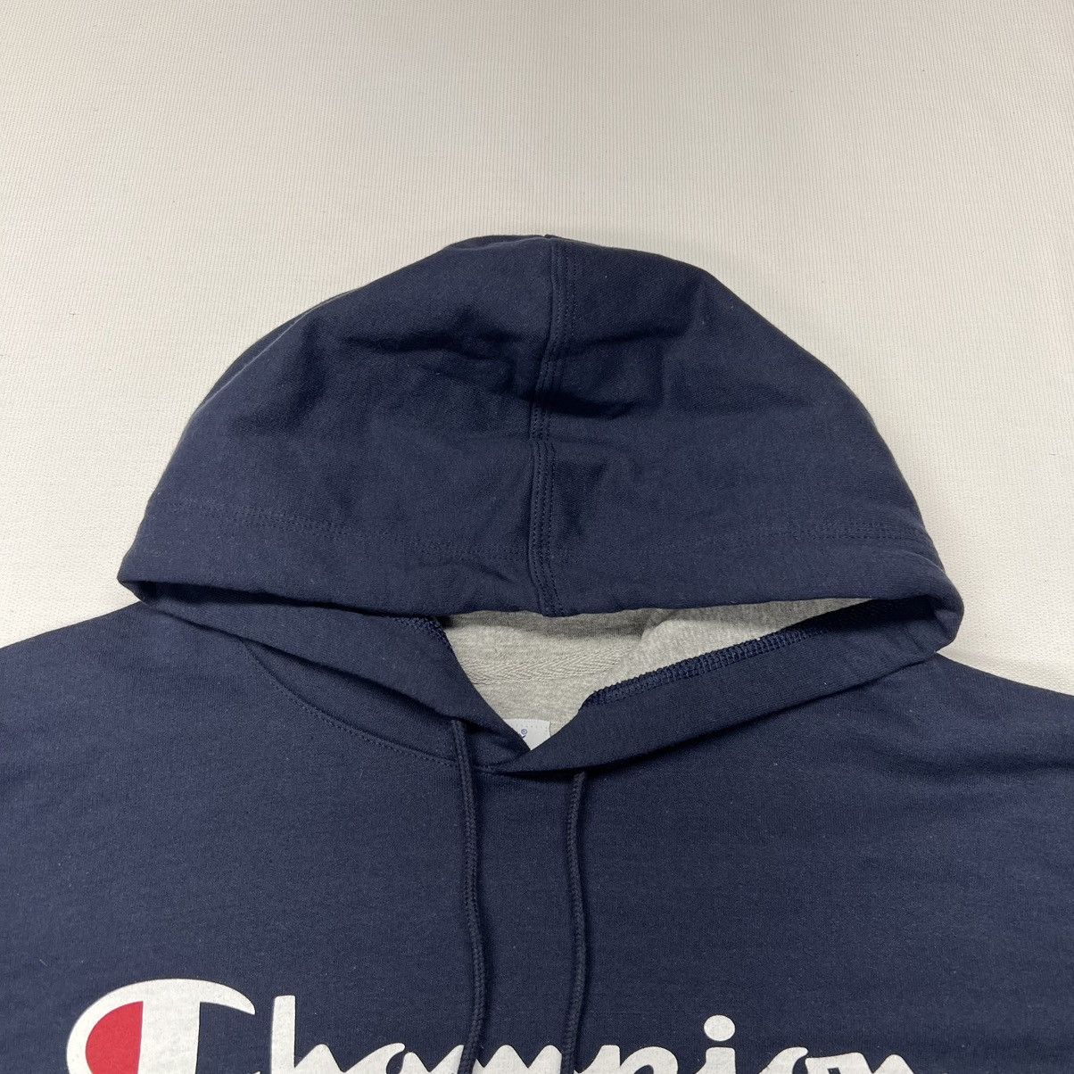 Champion NEW Champion Hoodie Sweatshirt Blue Logo Pocket Sweater Size US XXL / EU 58 / 5 - 3 Thumbnail