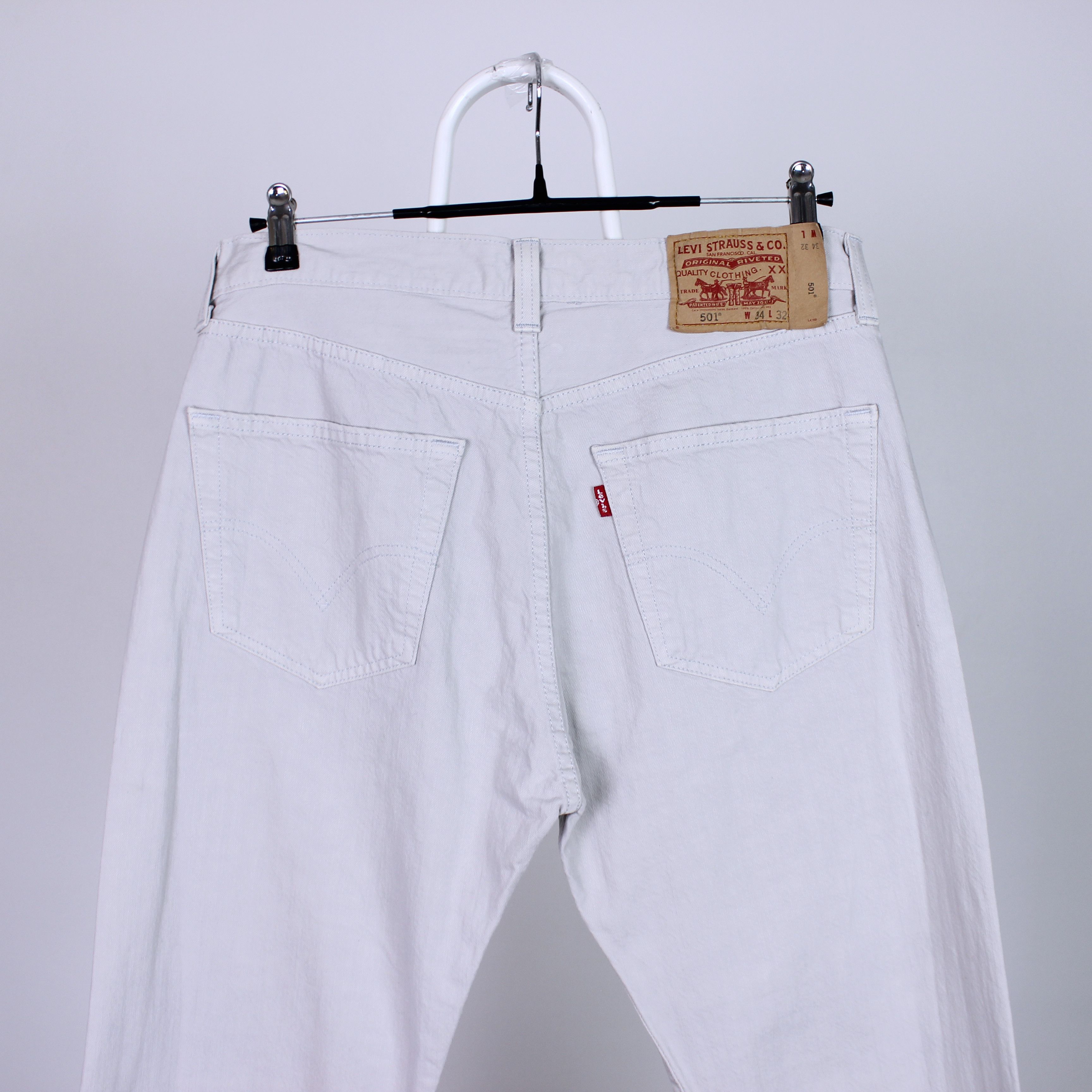 Levi's 501 levis denim jeans w34 L32 men pants Size US 34 / EU 50 - 1 Thumbnail