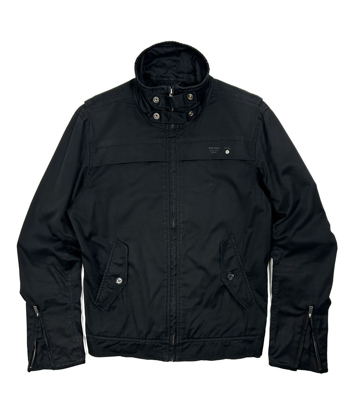 Diesel Rare Diesel Japanese Vintage Moto Jacket Men’s M Black Y2K Size US M / EU 48-50 / 2 - 1 Thumbnail