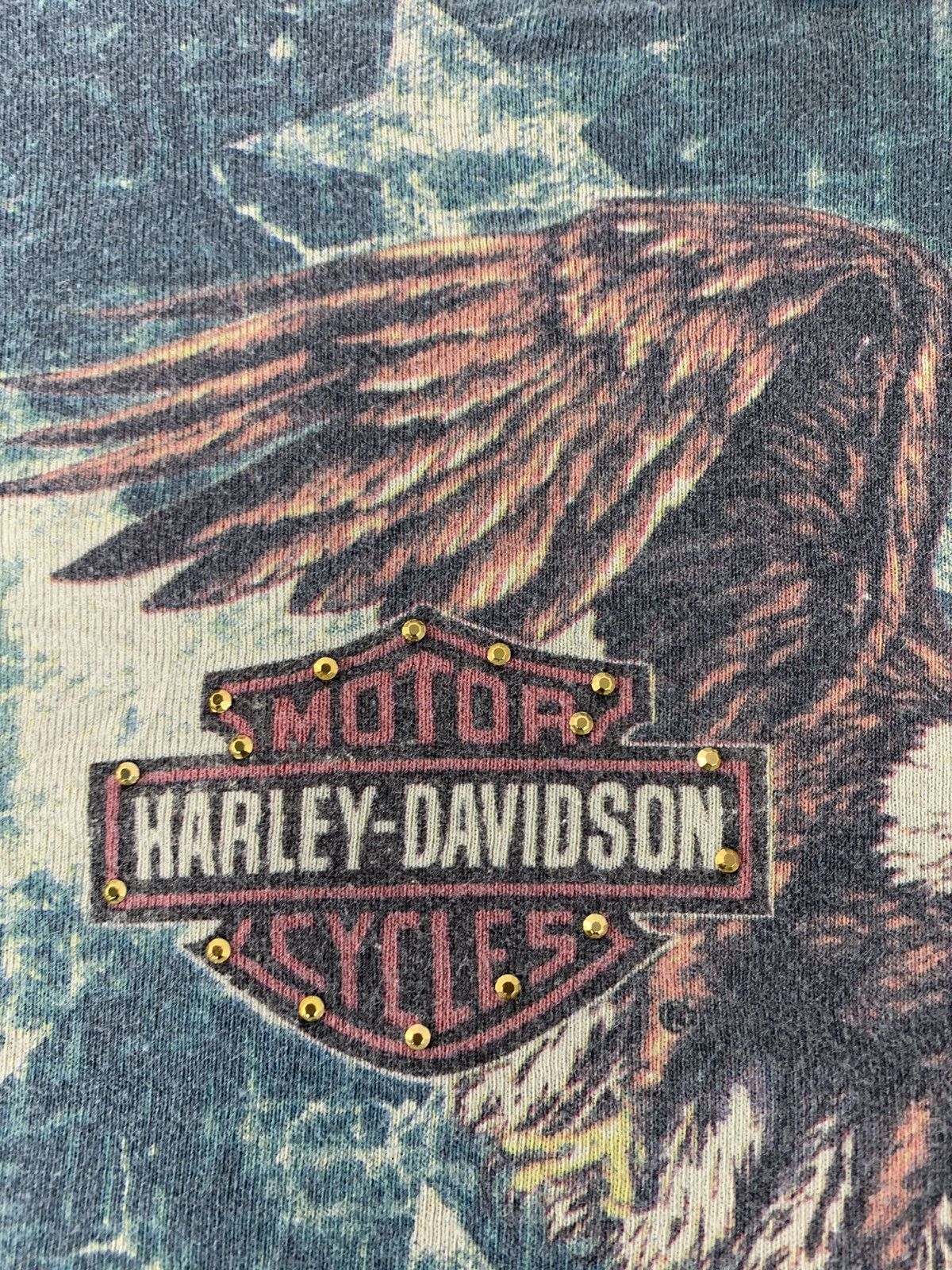 Harley Davidson × Vintage Harley Davidson Freedom Pride Tradition US Flag Printed Tee Size M / US 6-8 / IT 42-44 - 5 Thumbnail
