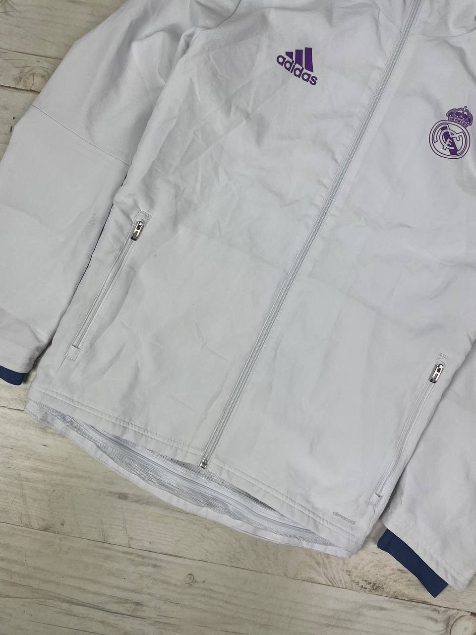 Adidas Adidas Real Madrid 2016 2017 Training Track Top Jacket Size US L / EU 52-54 / 3 - 4 Thumbnail