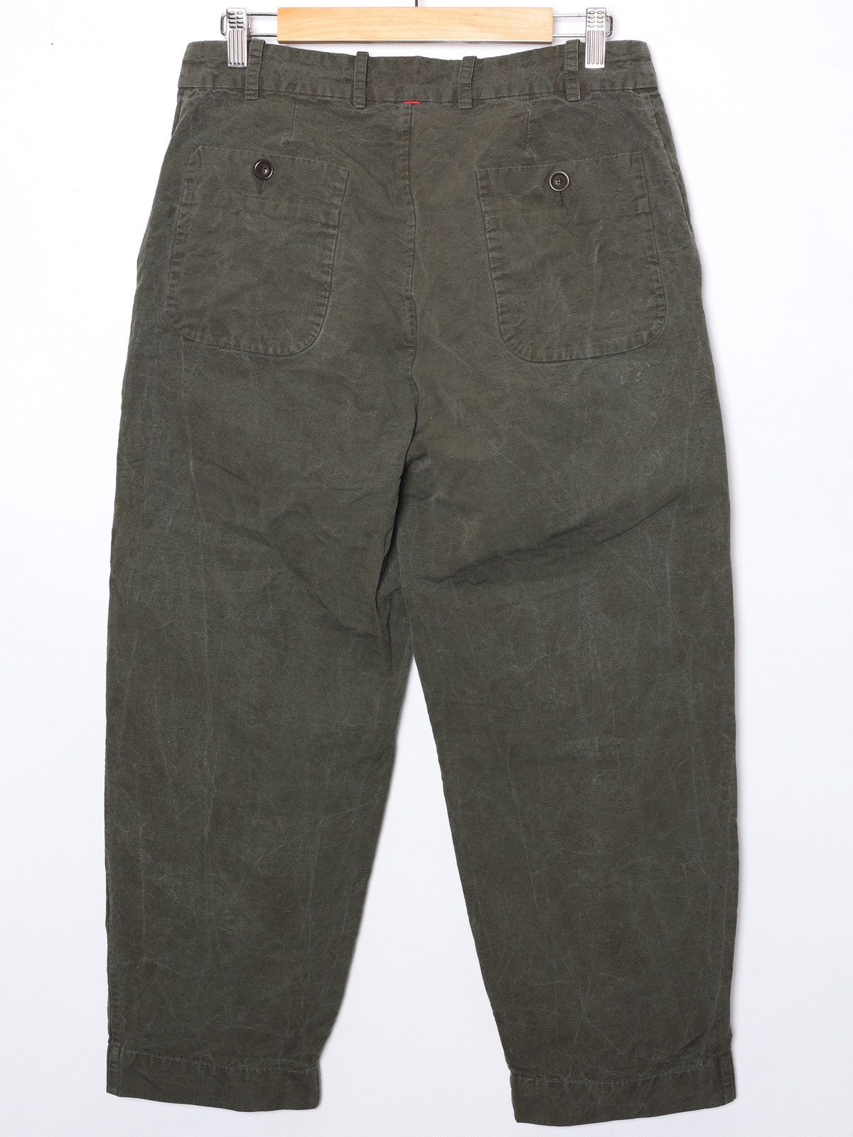 Casey Casey Casey Casey Bee Pants Washed Olive Khaki Trousers Pantalon Size 27" / US 4 / IT 40 - 5 Thumbnail
