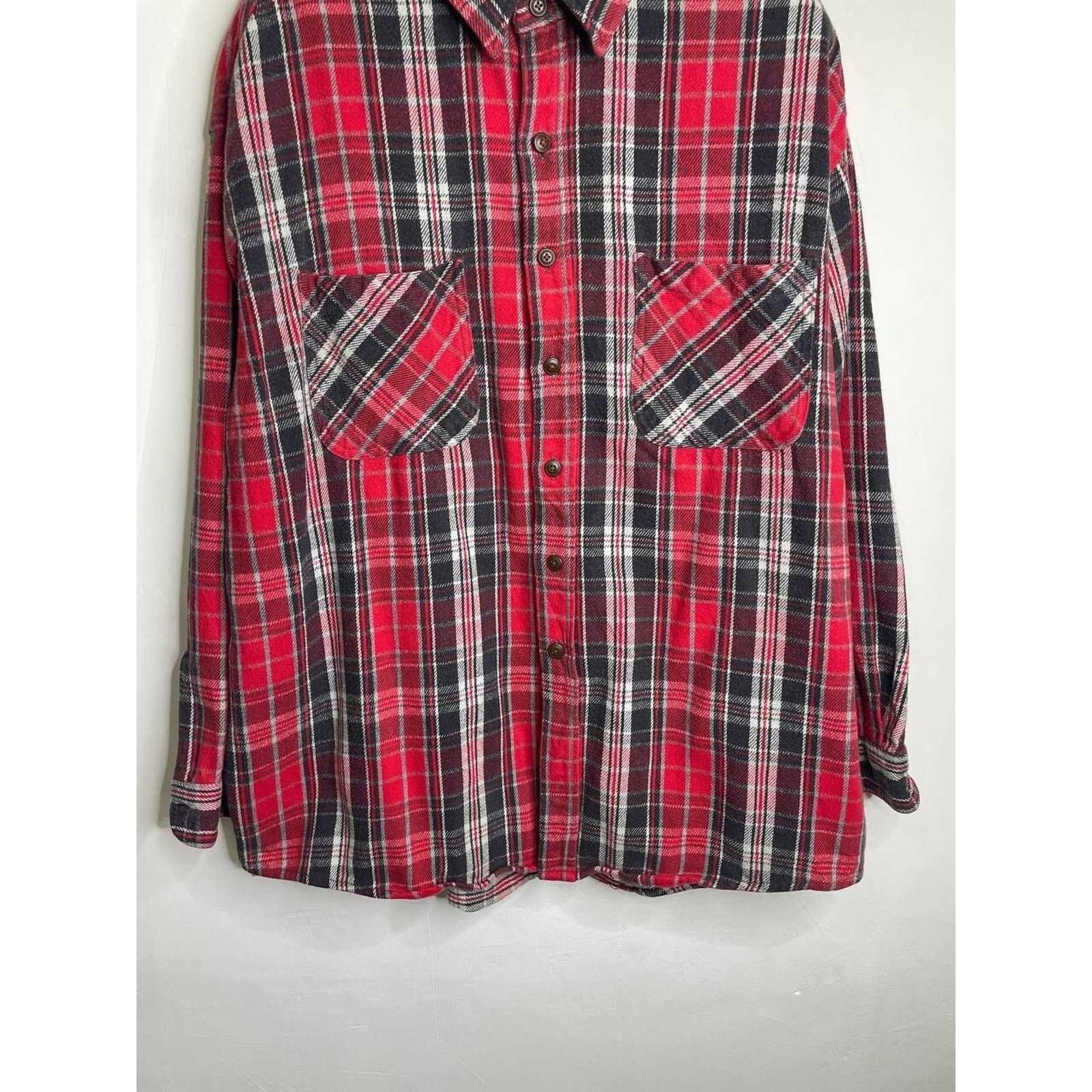 St. Johns Bay Vintage St. John’s Bay Flannel Shirt Red Plaid Size 2XL Size US XXL / EU 58 / 5 - 3 Thumbnail