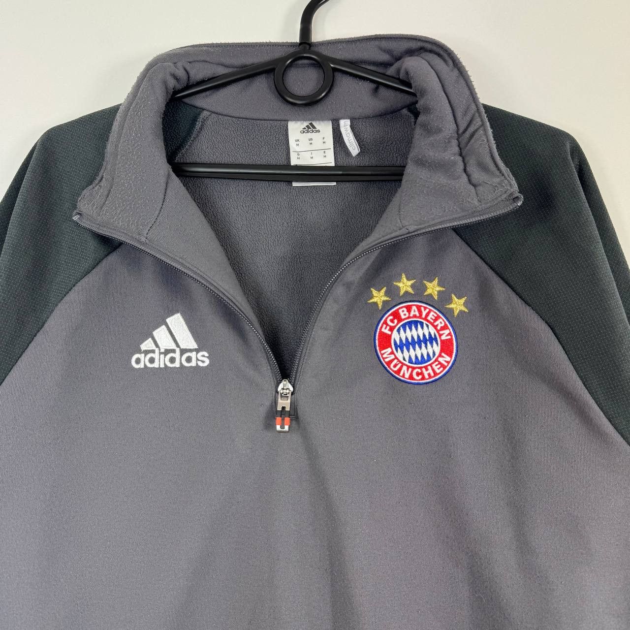 Adidas Adidas Bayern Munich Climawarm Quarter Zip Sweatshirt Grey M Size US M / EU 48-50 / 2 - 3 Thumbnail