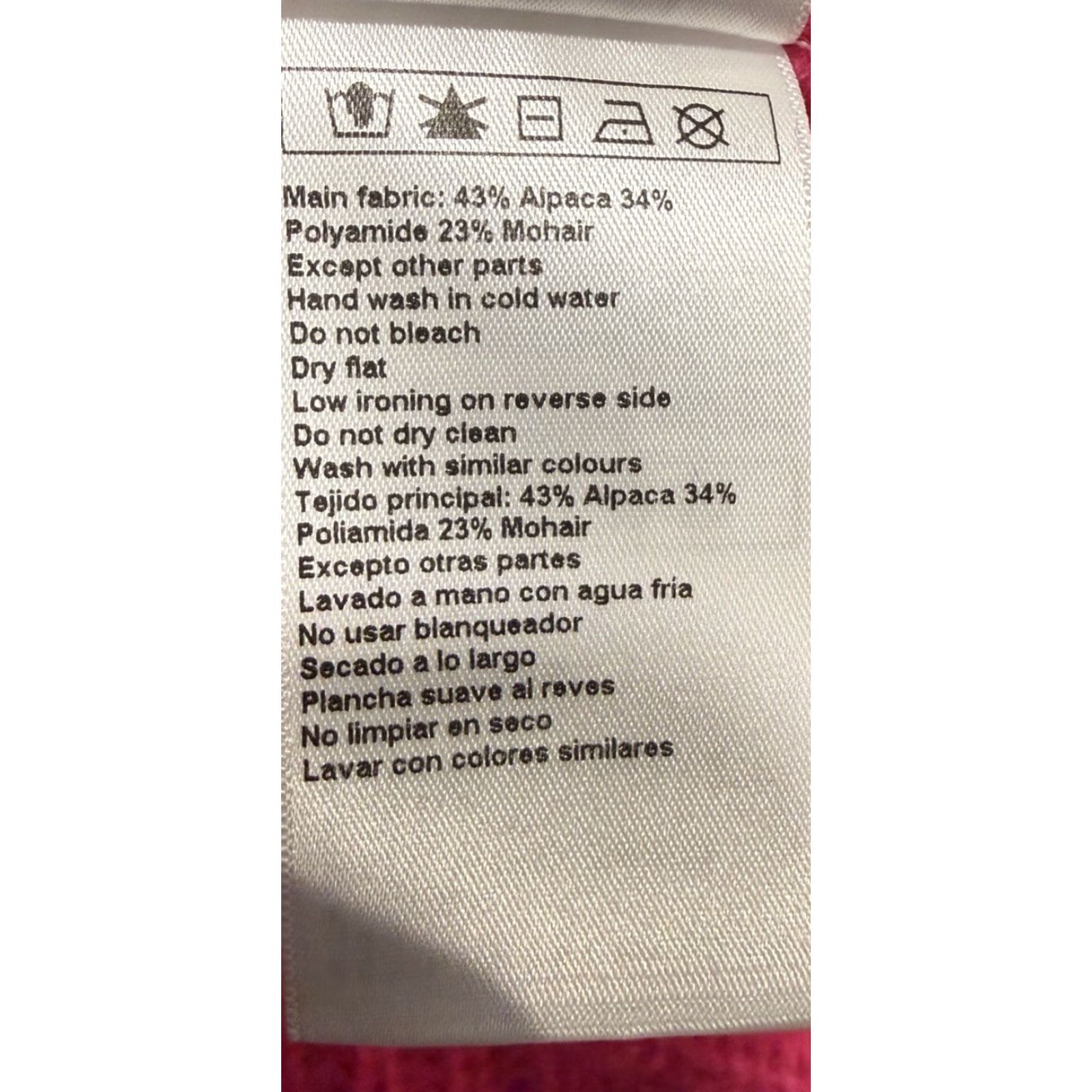 ba&sh ba&sh Women's Emma Rose Alpaca Mohair Pullover Sweater Women US 6 Pink Knit Turtleneck Italy Size M / US 6-8 / IT 42-44 - 7 Thumbnail