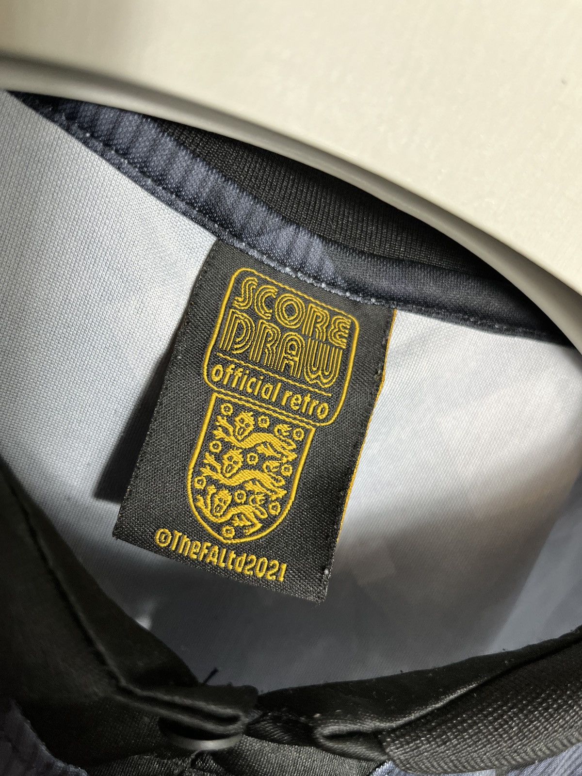 Other England 1990 Score Draw Retro Black-Out Shirt Jersey Size US L / EU 52-54 / 3 - 4 Thumbnail